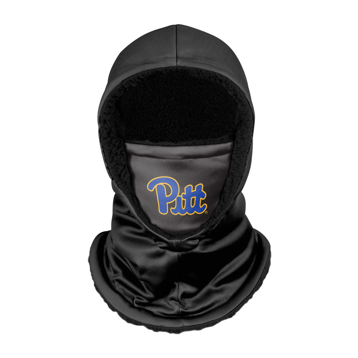 Pittsburgh Panthers Ncaa Black Hooded Gaiter Fan Gear For Men And Women