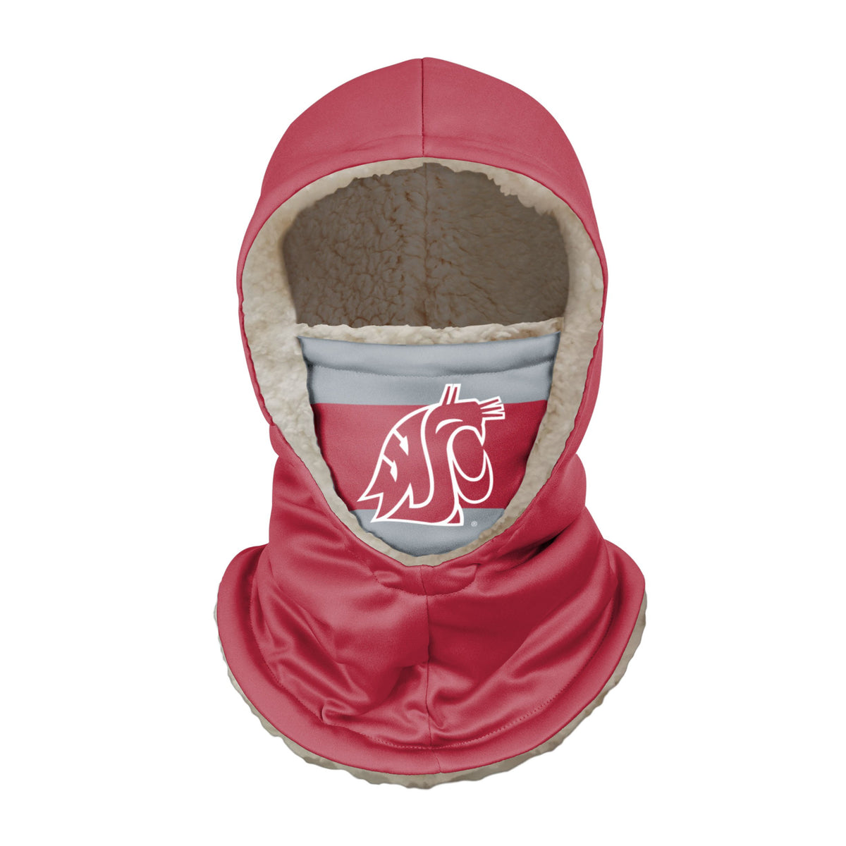 Washington State Cougars Ncaa Thematic Hooded Gaiter Fan Gear For Men And Women