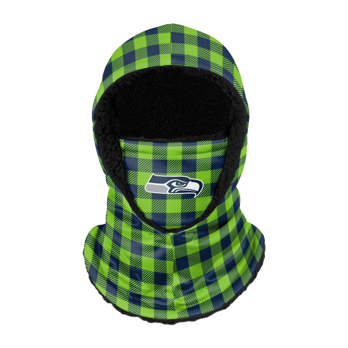 Seattle Seahawks Nfl Plaid Hooded Gaiter Fan Gear For Men And Women