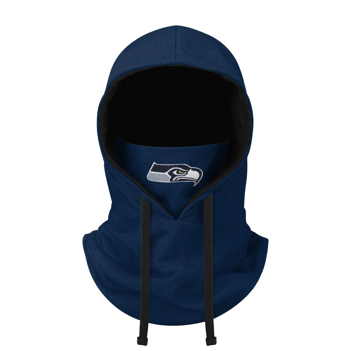 Seattle Seahawks Nfl Waffle Drawstring Hooded Gaiter Fan Gear For Men And Women