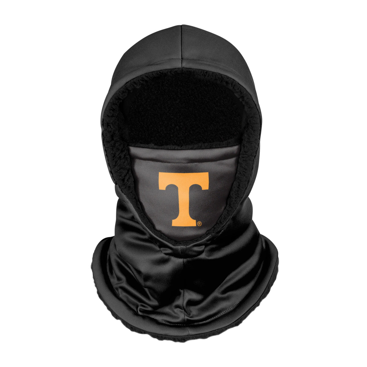Tennessee Volunteers Ncaa Black Hooded Gaiter Fan Gear For Men And Women