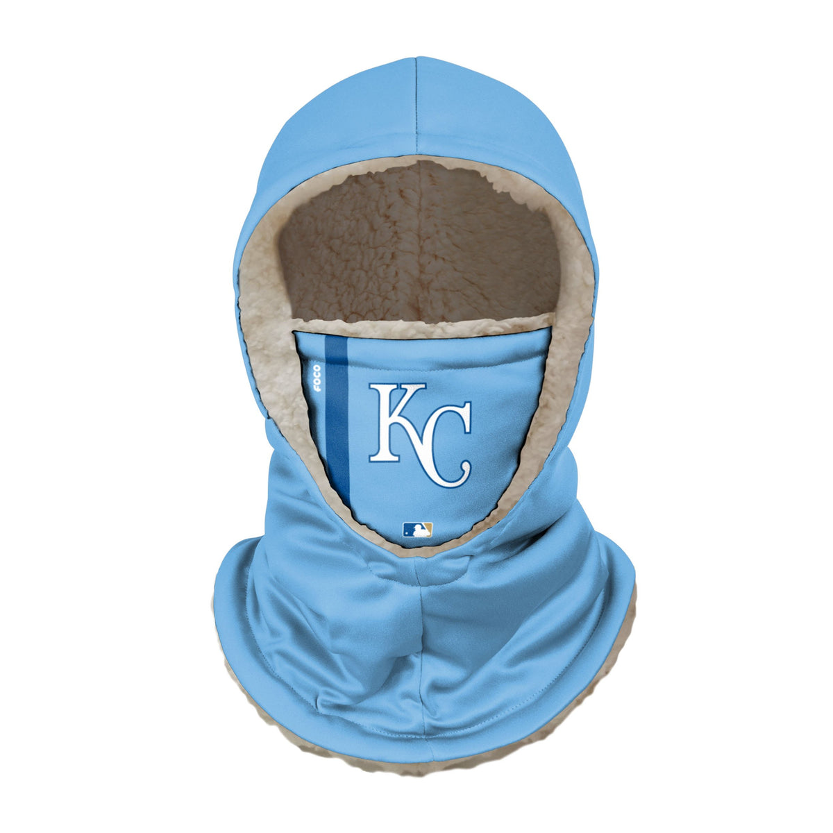 Kansas City Royals Mlb On-Field Powder Blue Hooded Gaiter Fan Gear For Men And Women