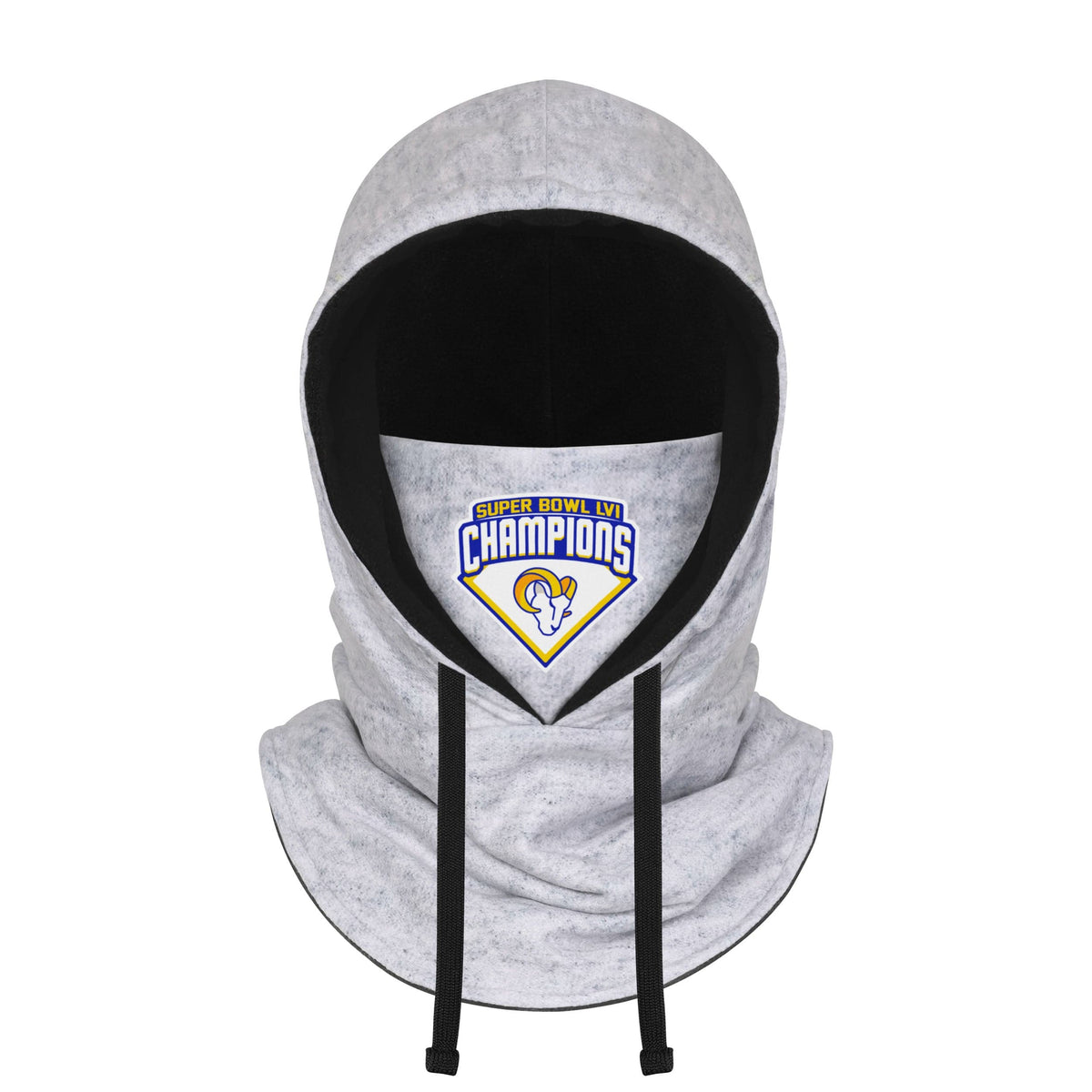 Los Angeles Rams Nfl Super Bowl Lvi Champions Drawstring Hooded Gaiter Scarf