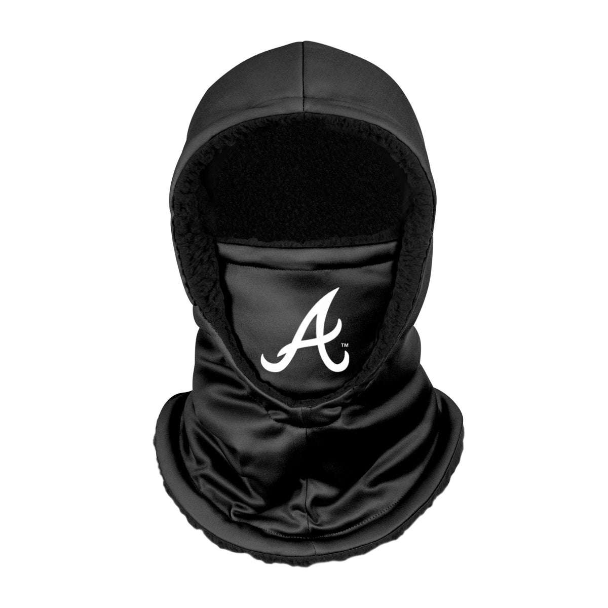 Atlanta Braves Mlb Black Hooded Gaiter Fan Gear For Men And Women