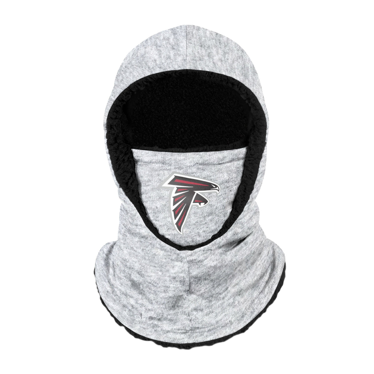 Atlanta Falcons Nfl Heather Grey Big Logo Hooded Gaiter Fan Gear For Men And Women