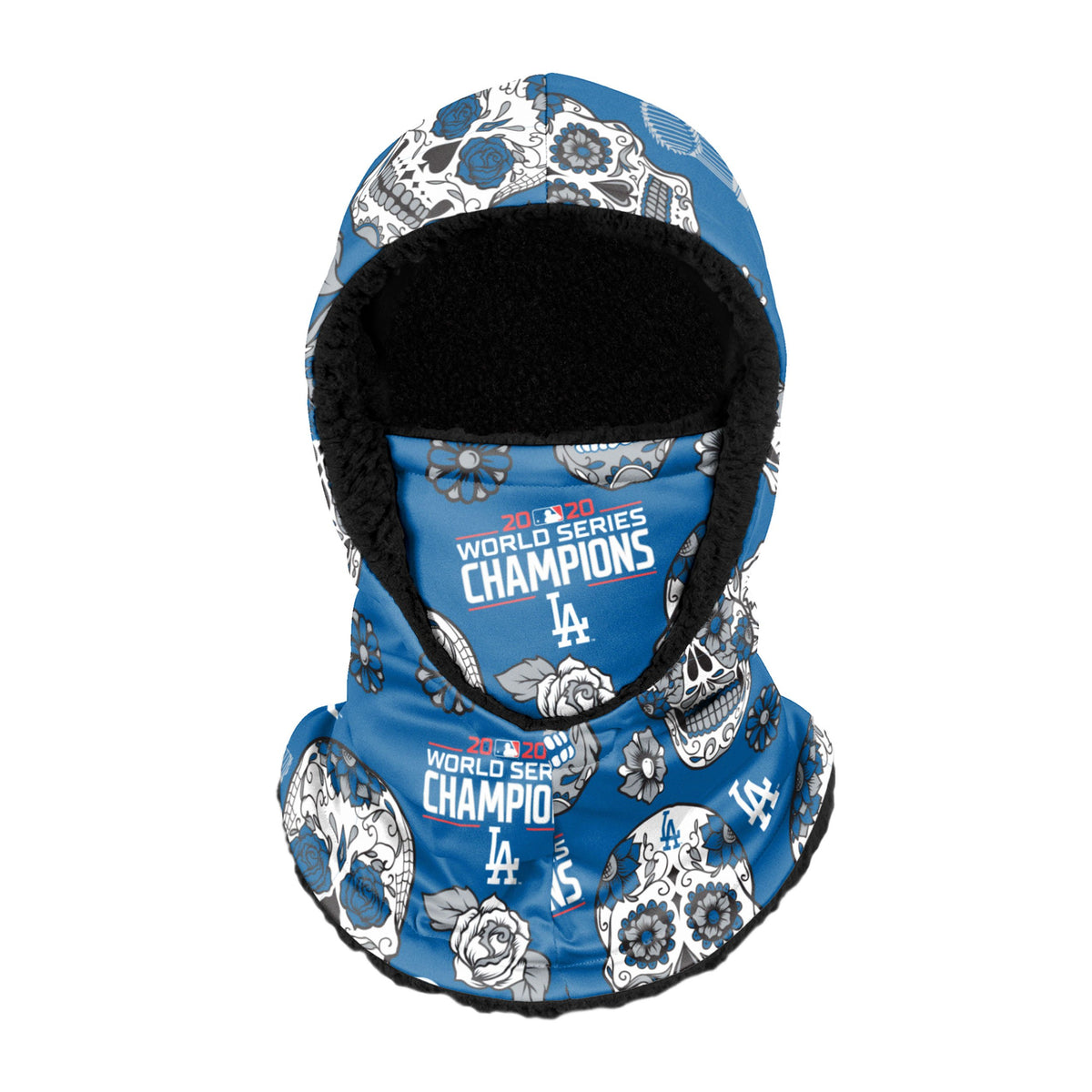 Los Angeles Dodgers Mlb 2020 World Series Champions Day Of The Dead Hooded Gaiter