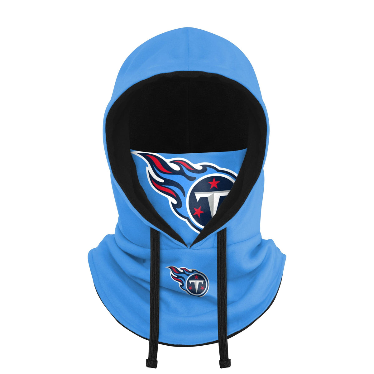 Tennessee Titans Nfl Alternate Team Color Drawstring Hooded Gaiter Fan Gear For Men And Women