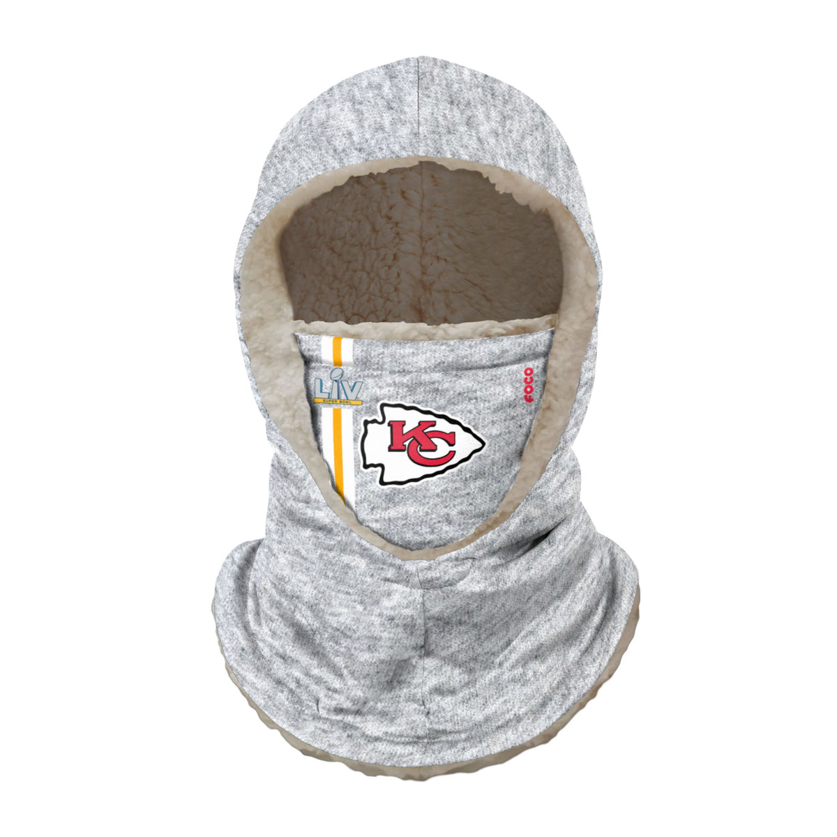 Kansas City Chiefs Nfl Super Bowl Lv Hooded Gaiter Fan Gear For Men And Women