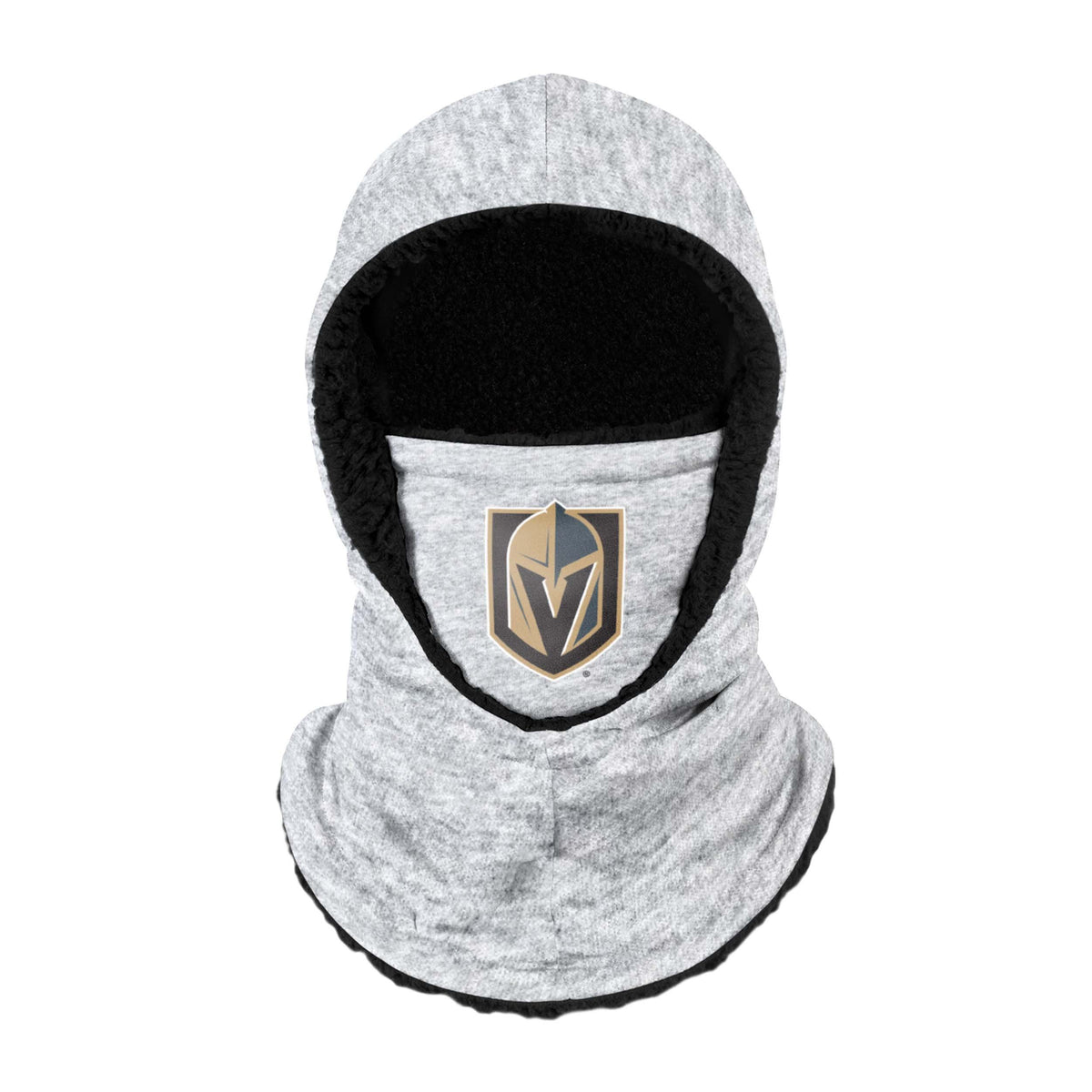 Vegas Golden Knights Nhl Heather Grey Big Logo Hooded Gaiter Fan Gear For Men And Women