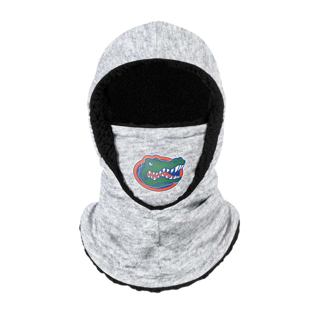 Florida Gators Ncaa Heather Grey Big Logo Hooded Gaiter Fan Gear For Men And Women