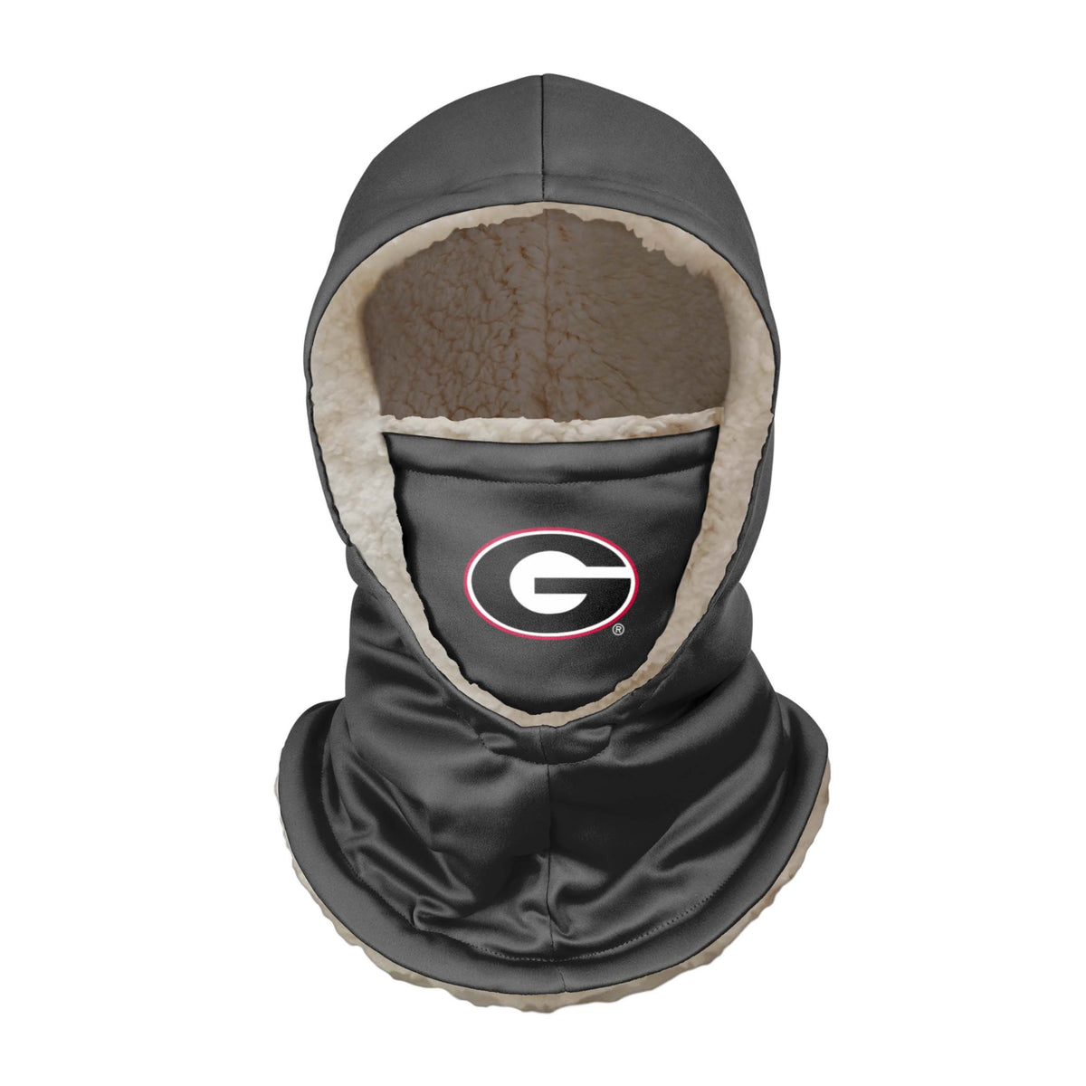 Georgia Bulldogs Ncaa Black Hooded Gaiter Fan Gear For Men And Women