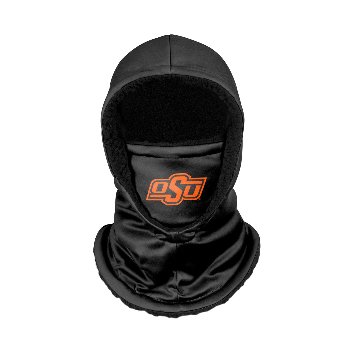 Oklahoma State Cowboys Ncaa Black Hooded Gaiter Fan Gear For Men And Women