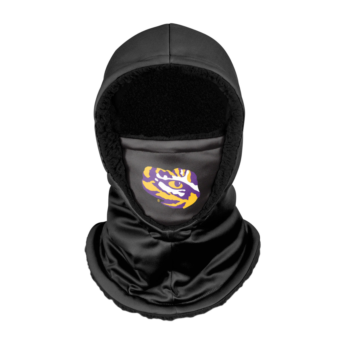 Lsu Tigers Ncaa Black Hooded Gaiter Fan Gear For Men And Women