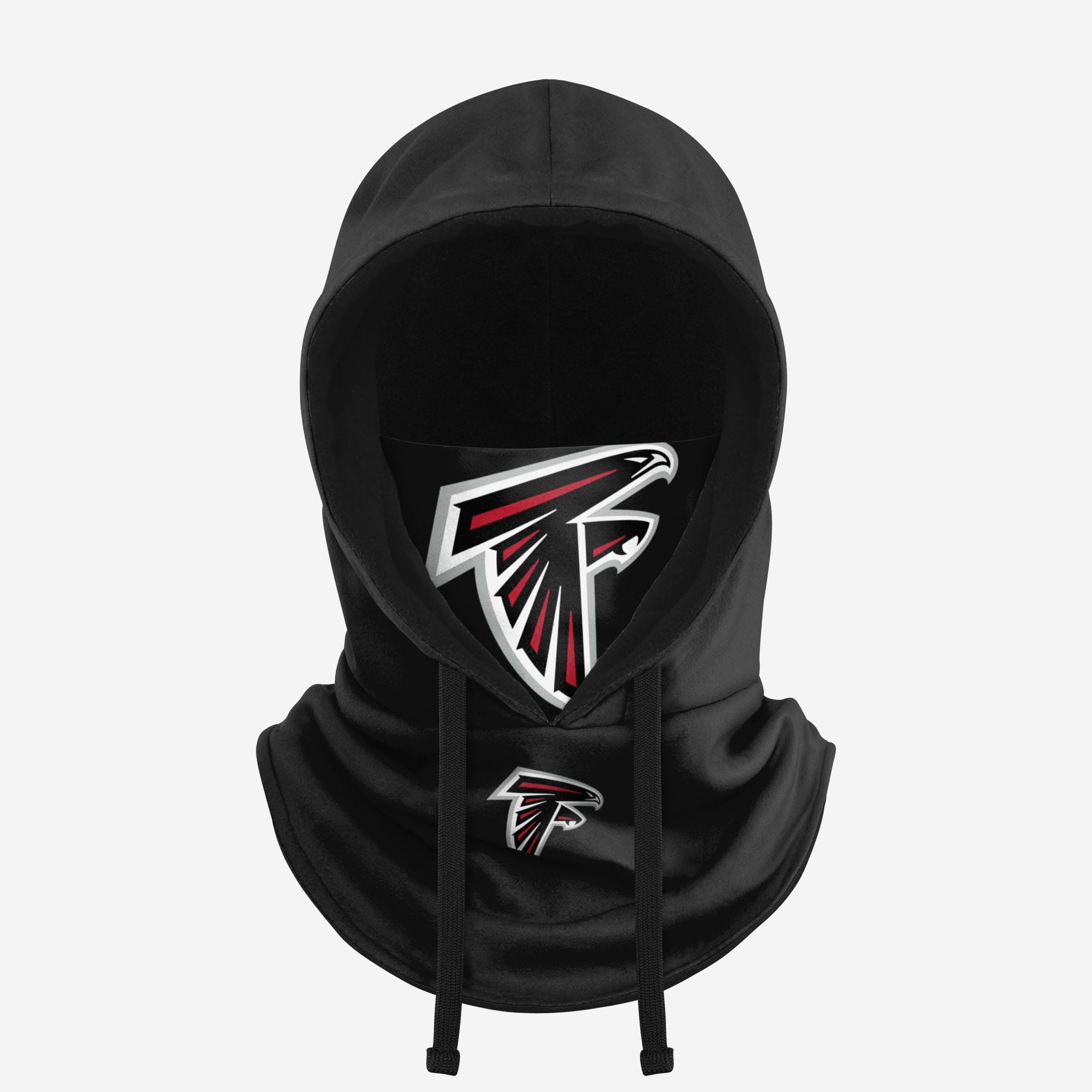 Atlanta Falcons Black Drawstring Hooded Gaiter Fan Gear For Men And Women