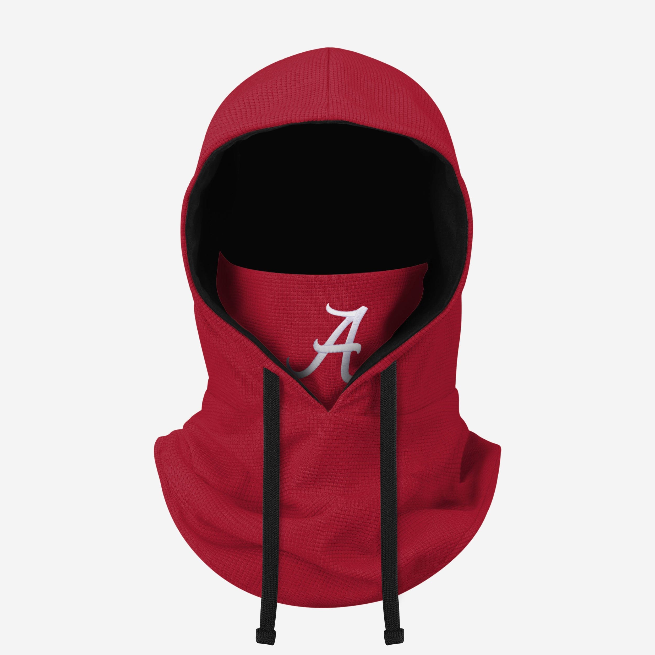 Alabama Crimson Tide Waffle Drawstring Hooded Gaiter Fan Gear For Men And Women