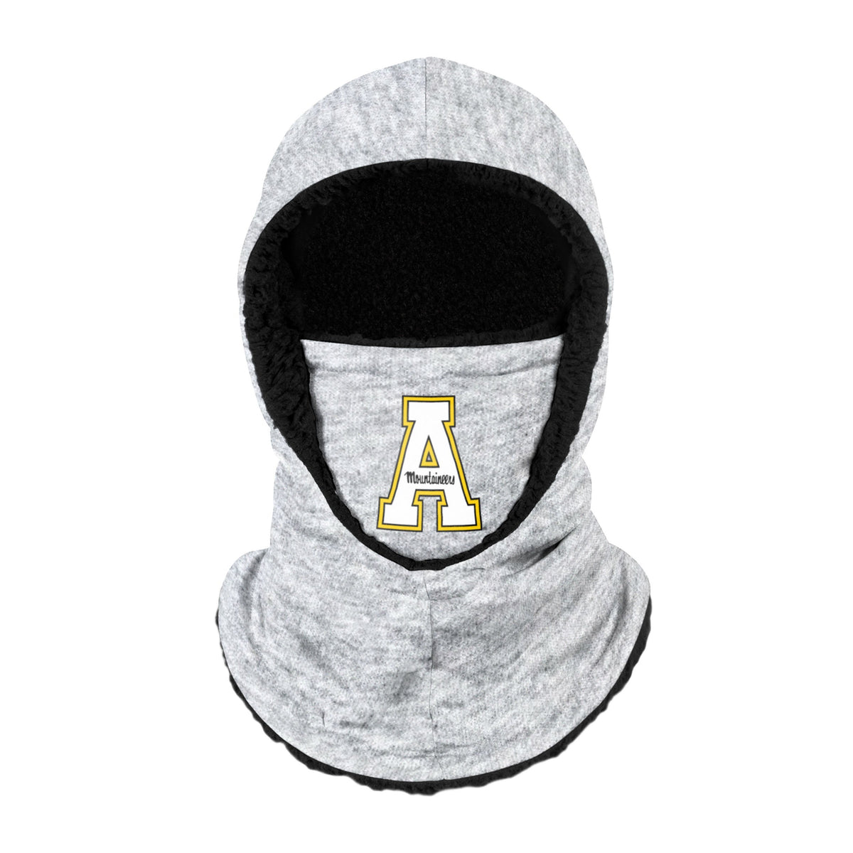 Appalachian State Mountaineers Ncaa Heather Grey Big Logo Hooded Gaiter