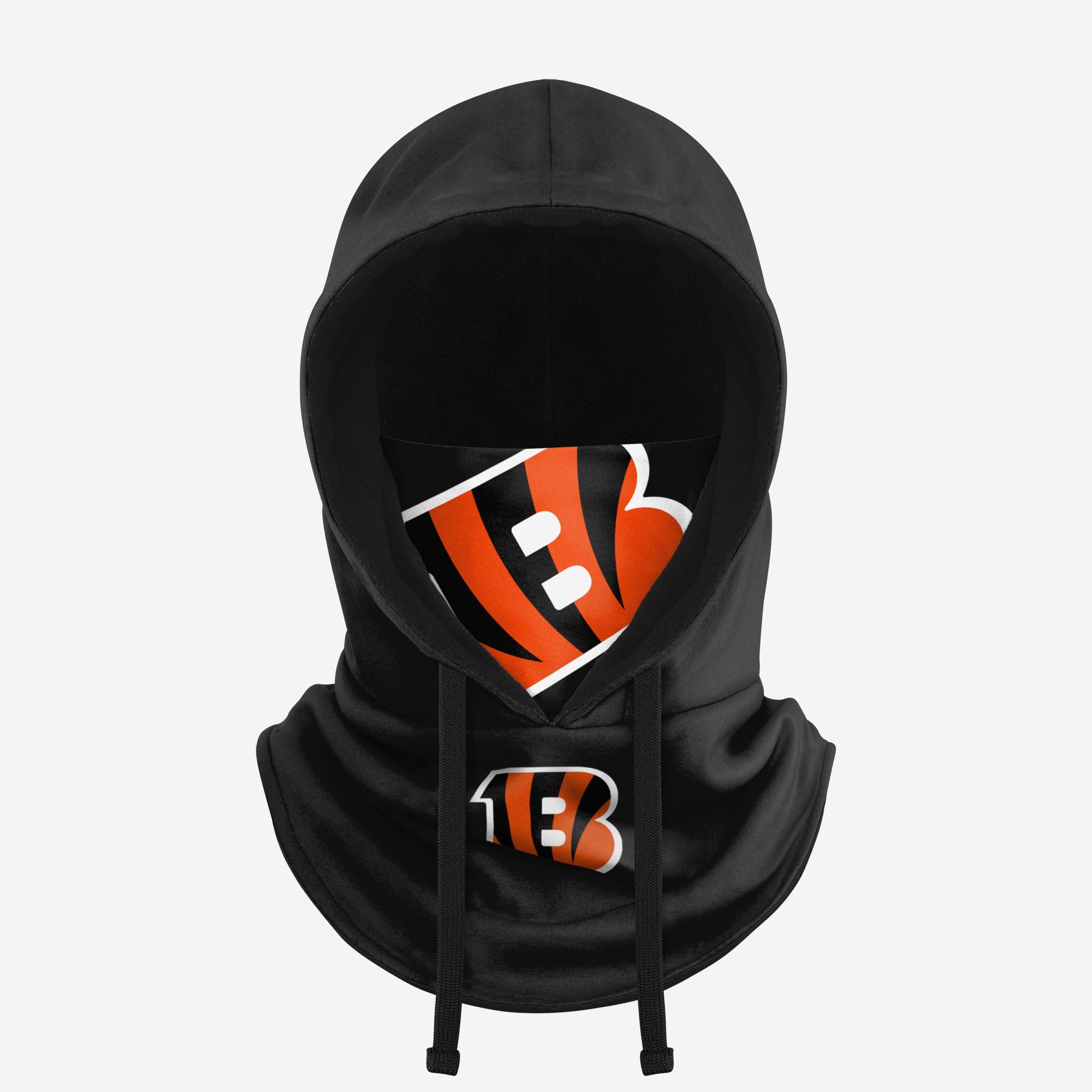 Cincinnati Bengals Black Drawstring Hooded Gaiter Fan Gear For Men And Women