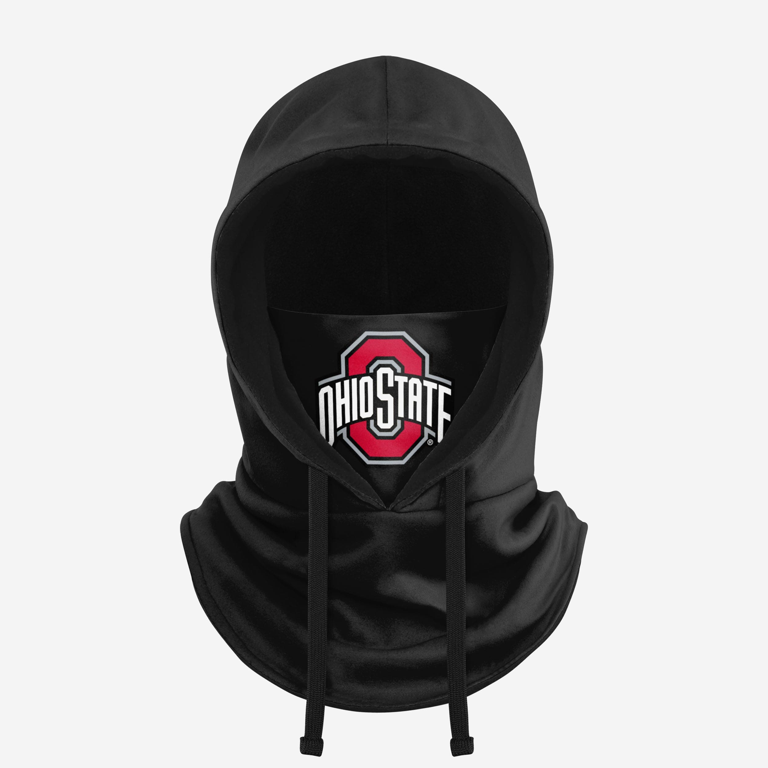 Ohio State Buckeyes Black Drawstring Hooded Gaiter Fan Gear For Men And Women