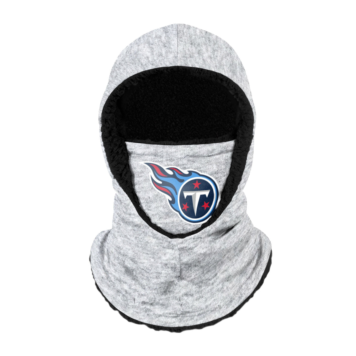 Tennessee Titans Nfl Heather Grey Big Logo Hooded Gaiter Fan Gear For Men And Women