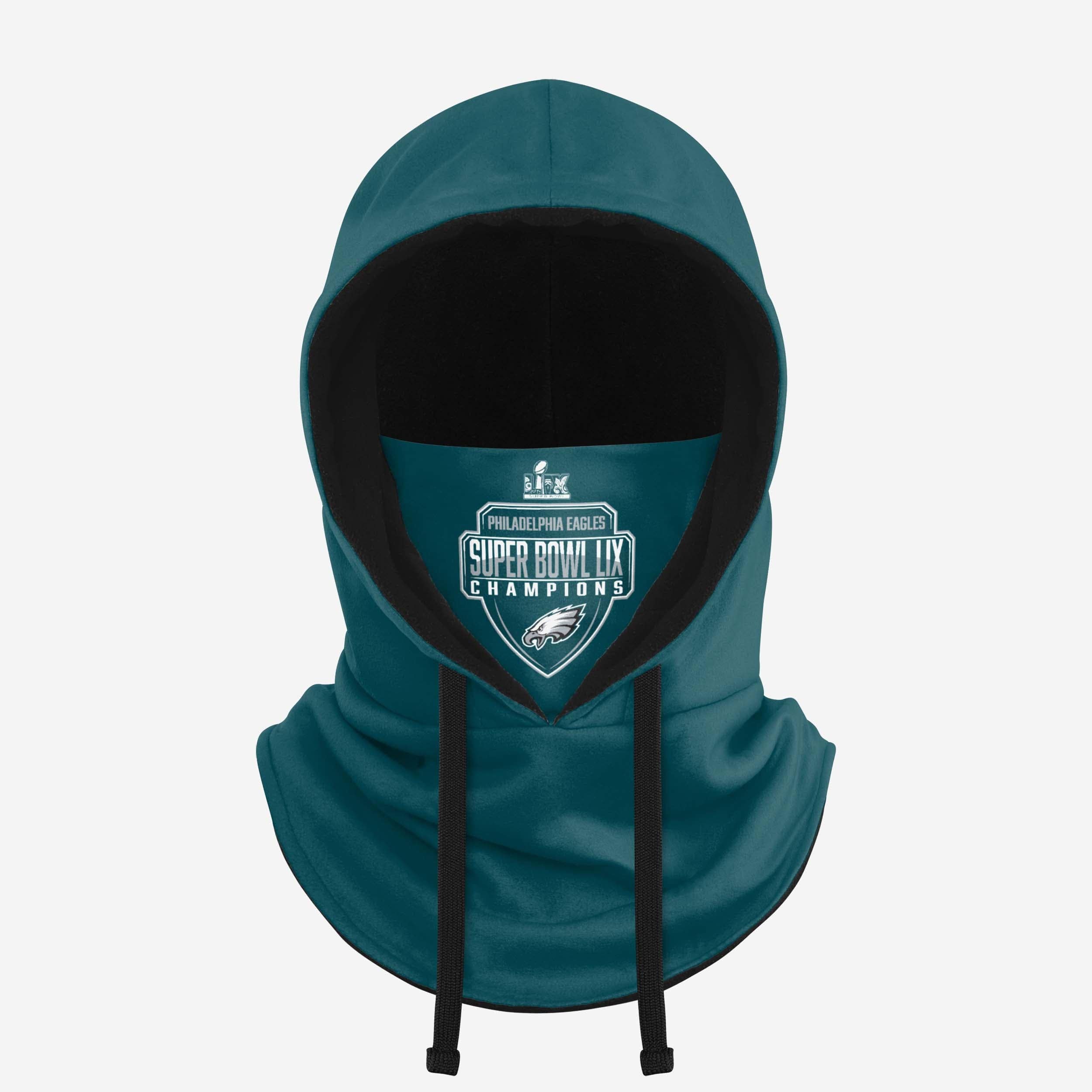 Philadelphia Eagles Super Bowl Lix Champions Team Color Hooded Gaiter Scarf