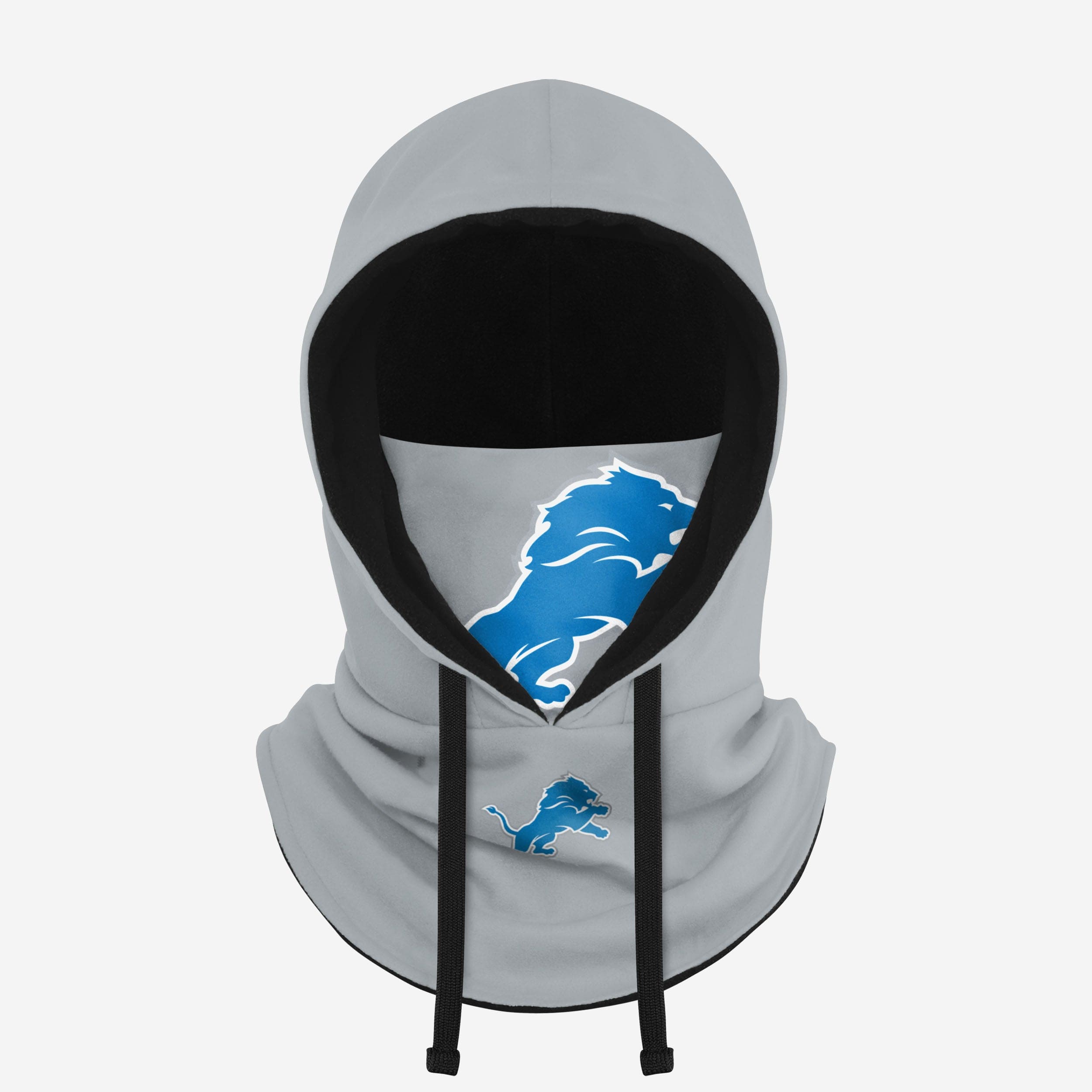 Detroit Lions Alternate Team Color Drawstring Hooded Gaiter Fan Gear For Men And Women