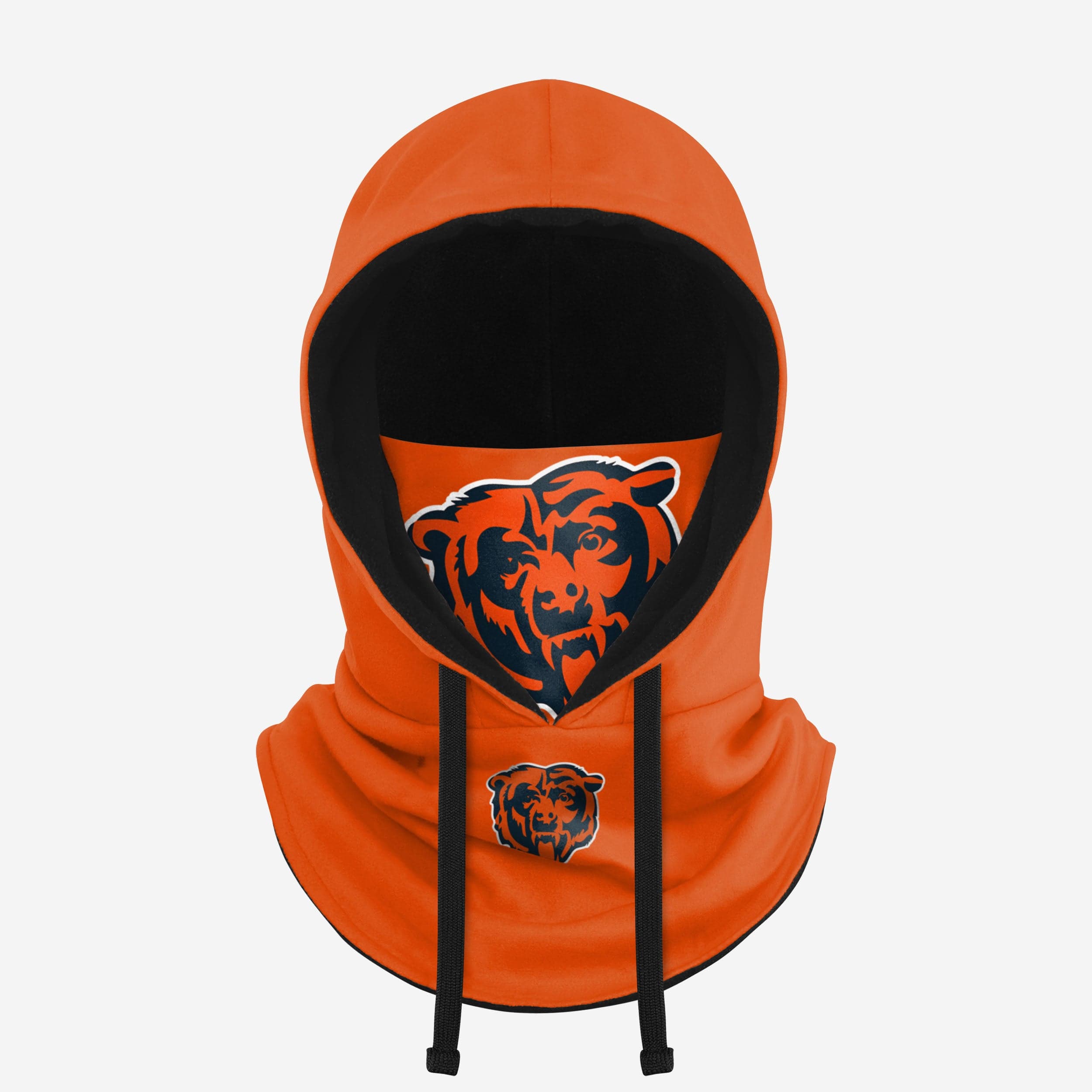 Chicago Bears Alternate Team Color Drawstring Hooded Gaiter Fan Gear For Men And Women