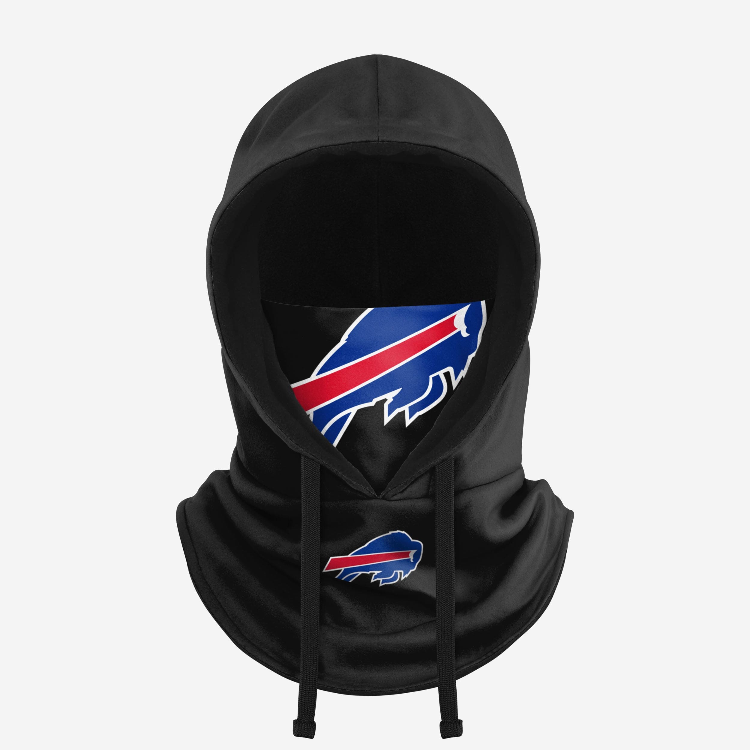 Buffalo Bills Black Drawstring Hooded Gaiter Fan Gear For Men And Women