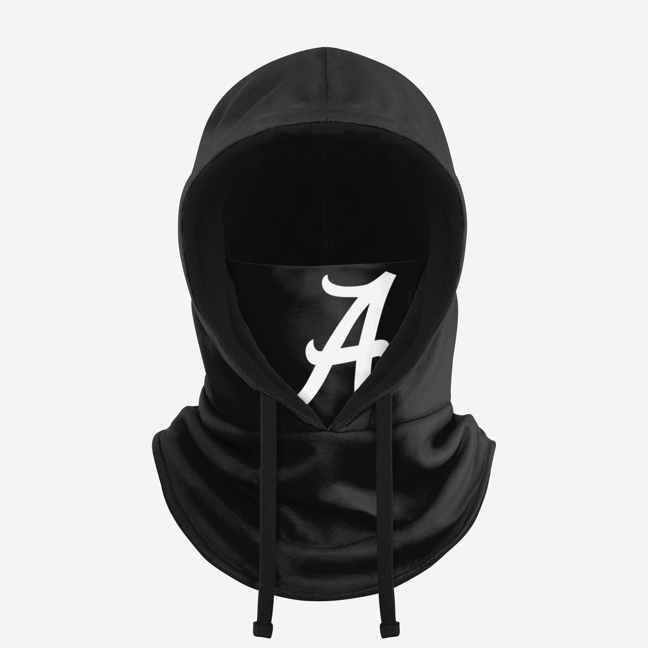 Alabama Crimson Tide Black Drawstring Hooded Gaiter Fan Gear For Men And Women