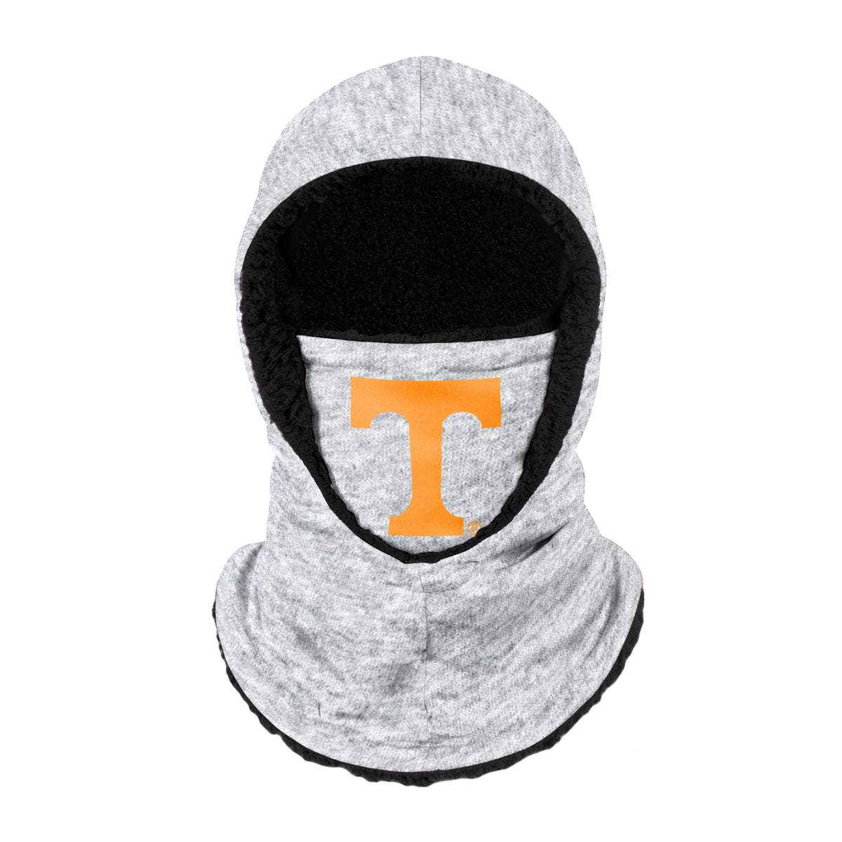 Tennessee Volunteers Ncaa Heather Grey Big Logo Hooded Gaiter Fan Gear For Men And Women