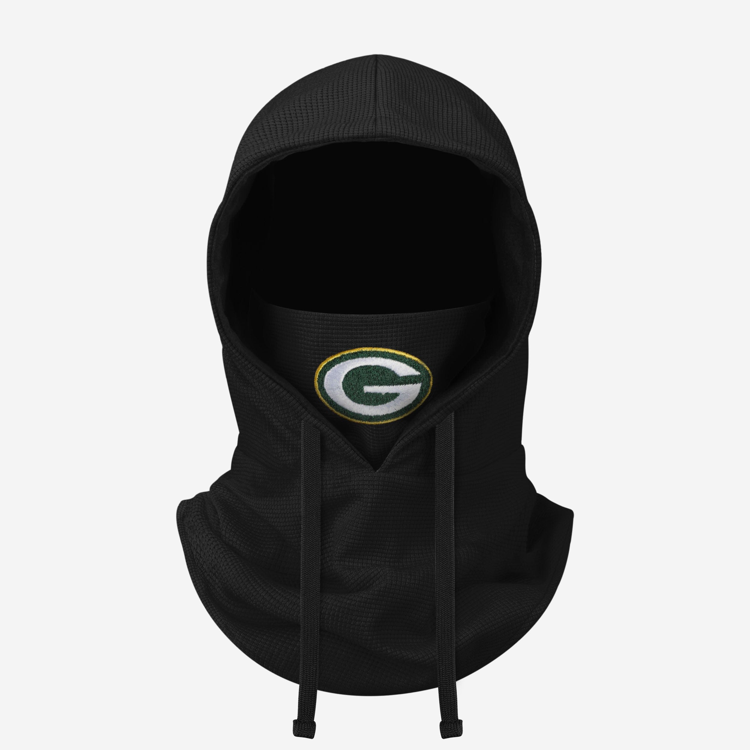 Green Bay Packers Waffle Drawstring Hooded Gaiter Fan Gear For Men And Women
