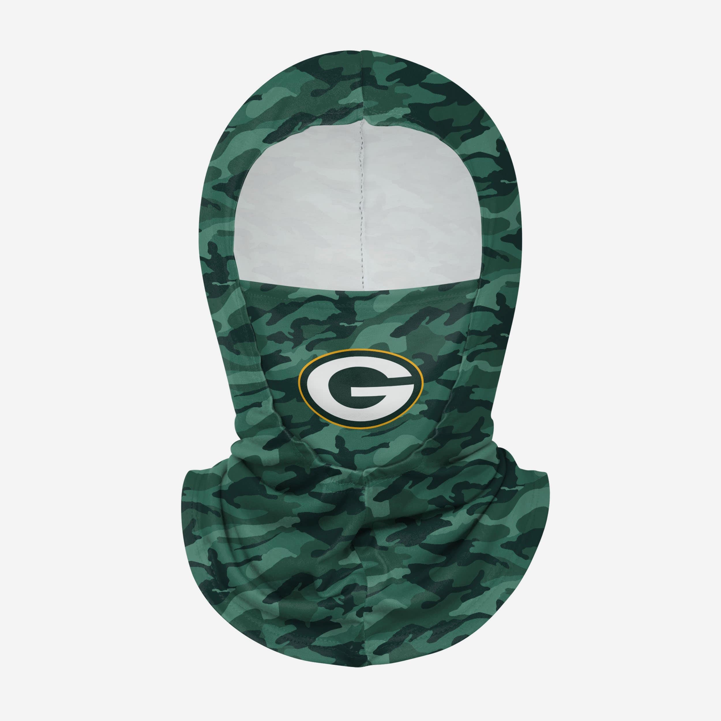 Green Bay Packers Camo Lightweight Hooded Gaiter Fan Gear For Men And Women