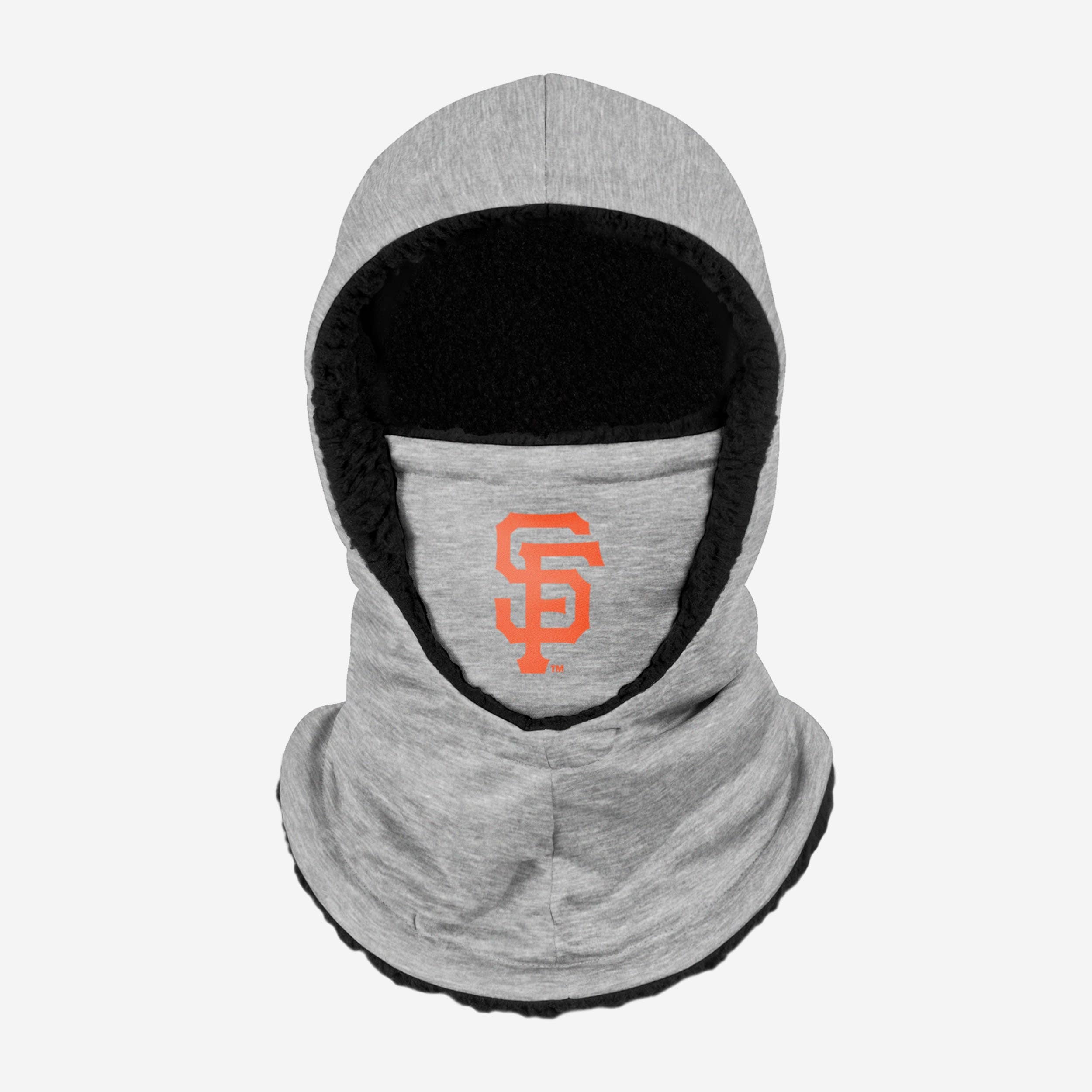 San Francisco Giants Heather Grey Big Logo Hooded Gaiter Fan Gear For Men And Women