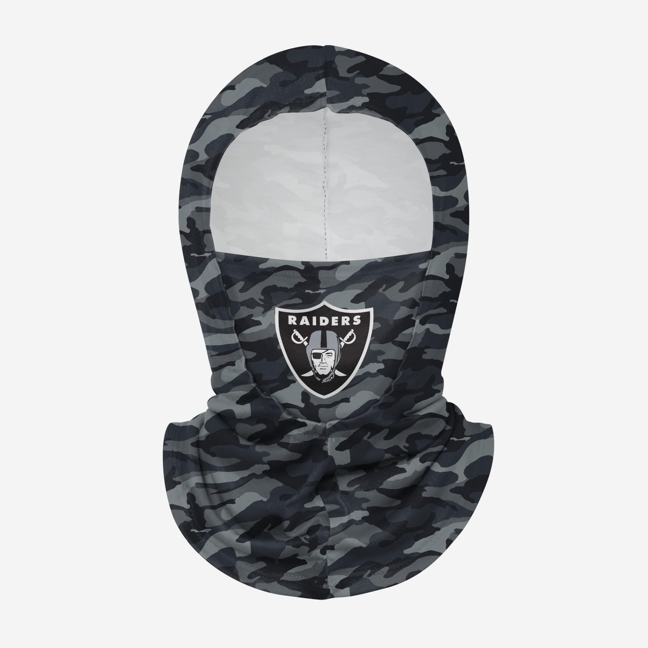 Las Vegas Raiders Camo Lightweight Hooded Gaiter Fan Gear For Men And Women