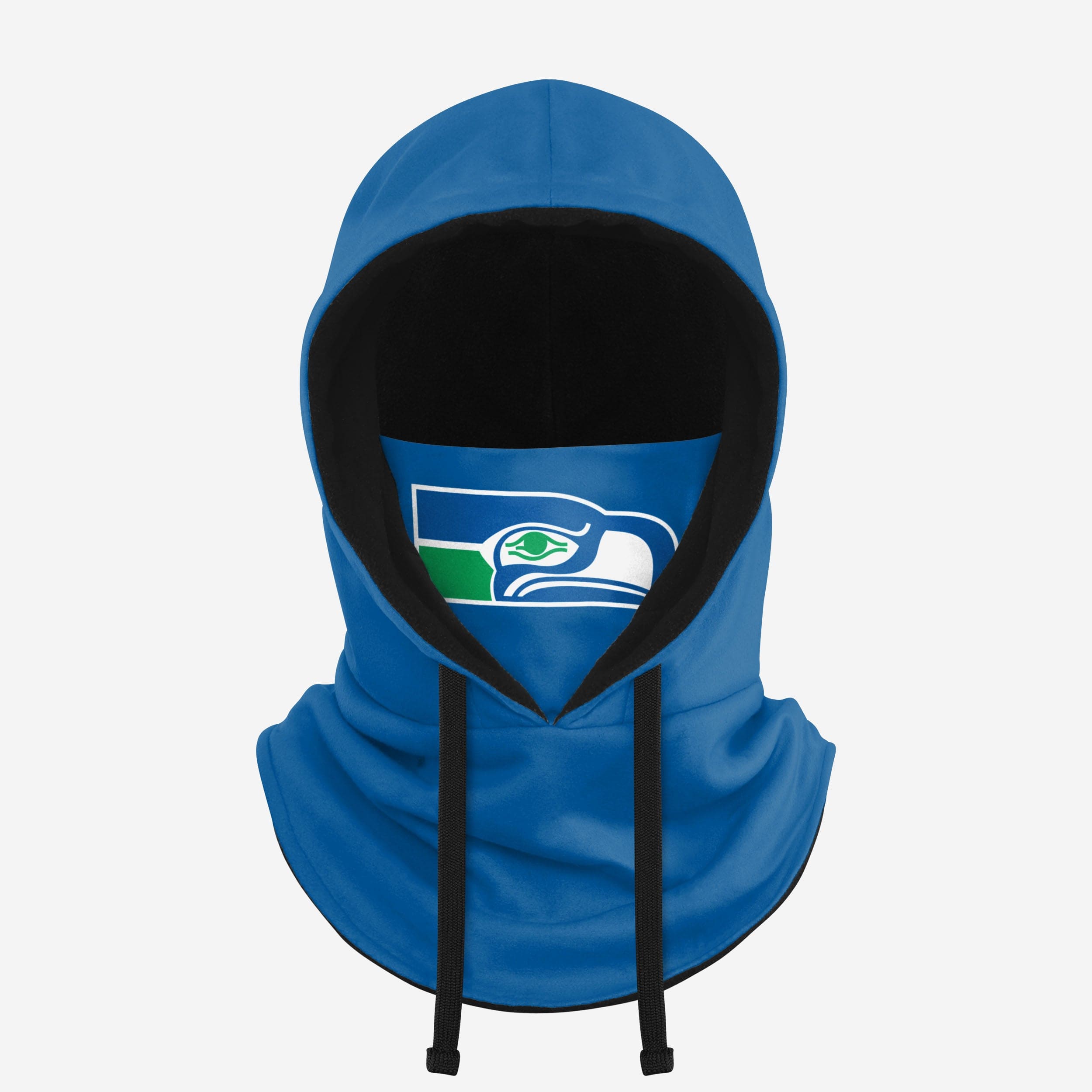 Seattle Seahawks Retro Drawstring Hooded Gaiter Fan Gear For Men And Women