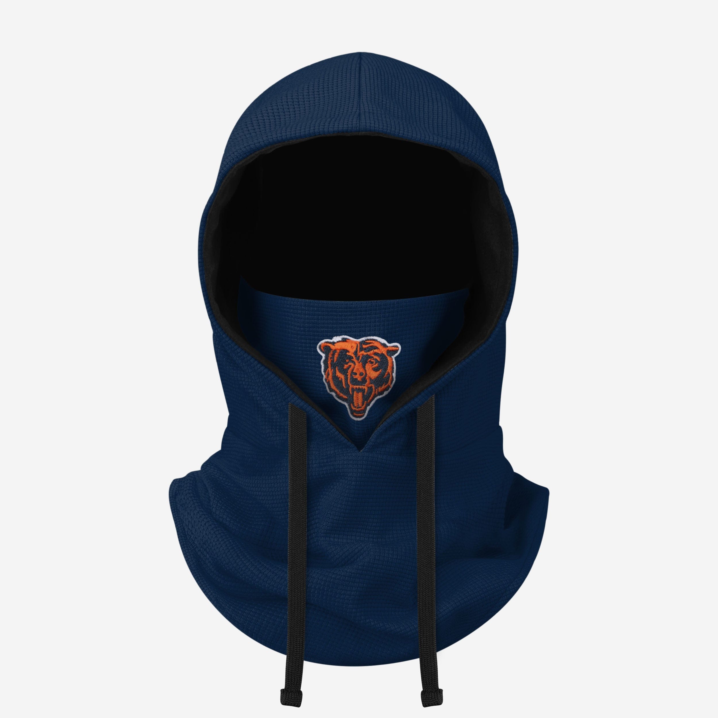 Chicago Bears Waffle Drawstring Hooded Gaiter Fan Gear For Men And Women