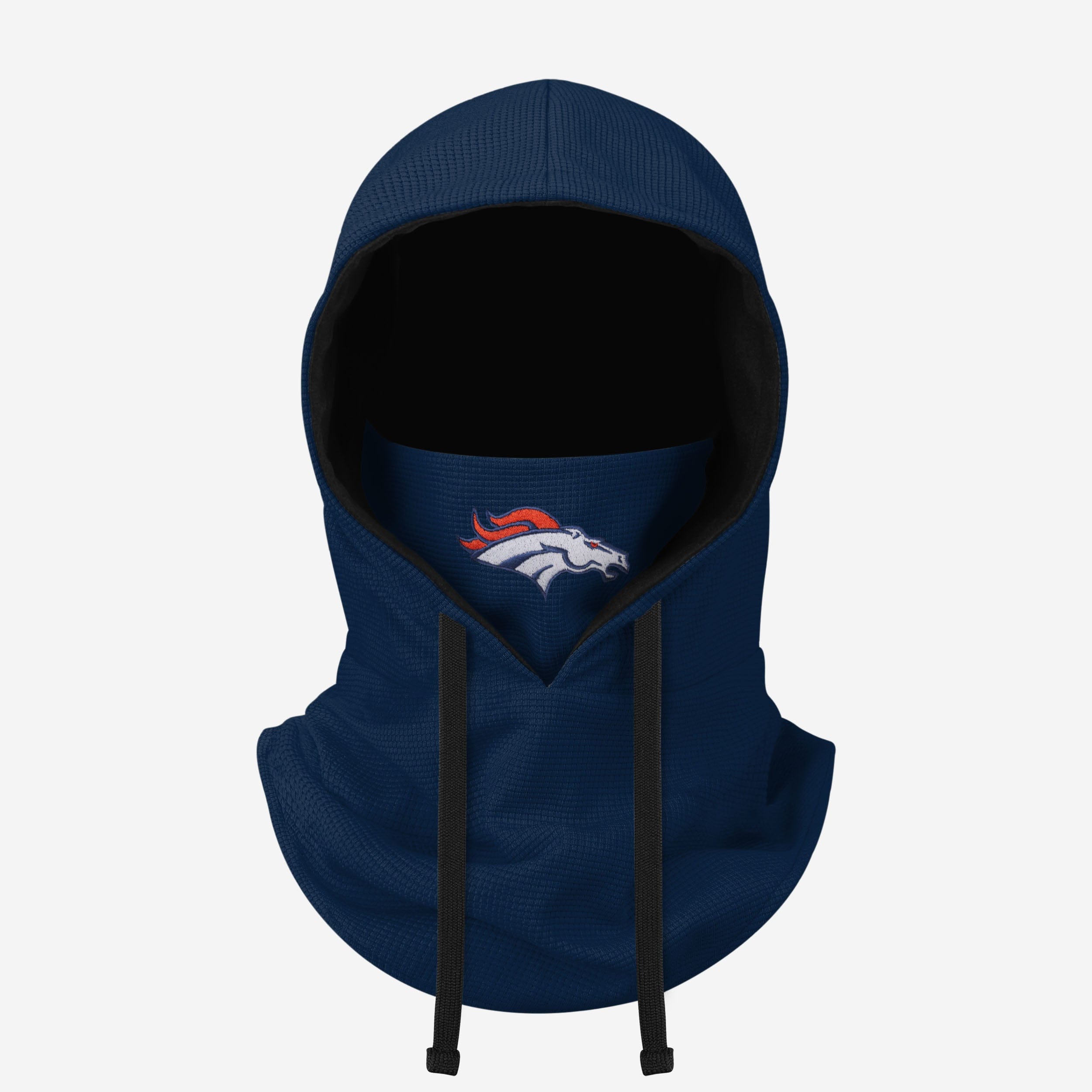 Denver Broncos Waffle Drawstring Hooded Gaiter Fan Gear For Men And Women