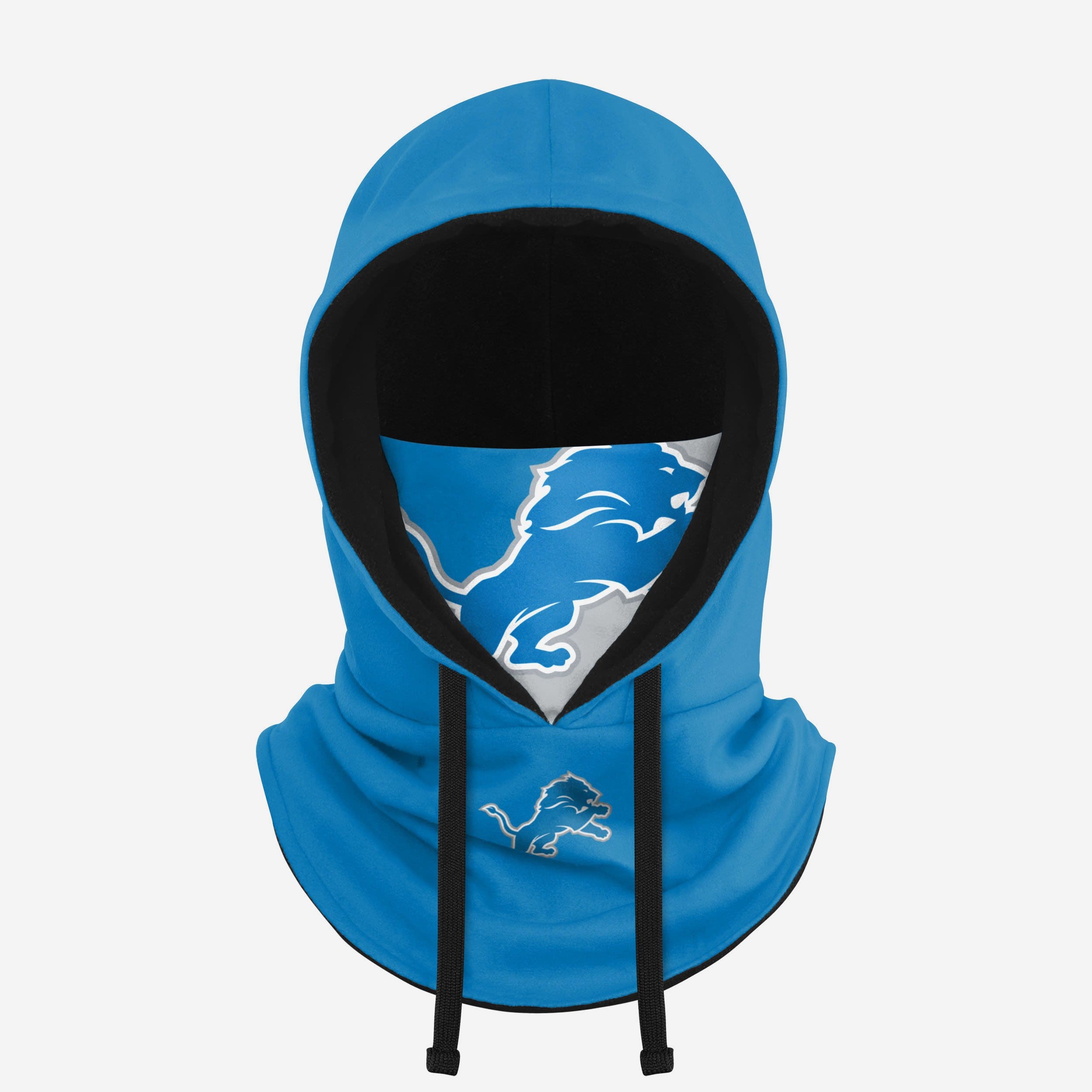 Detroit Lions Drawstring Hooded Gaiter Fan Gear For Men And Women