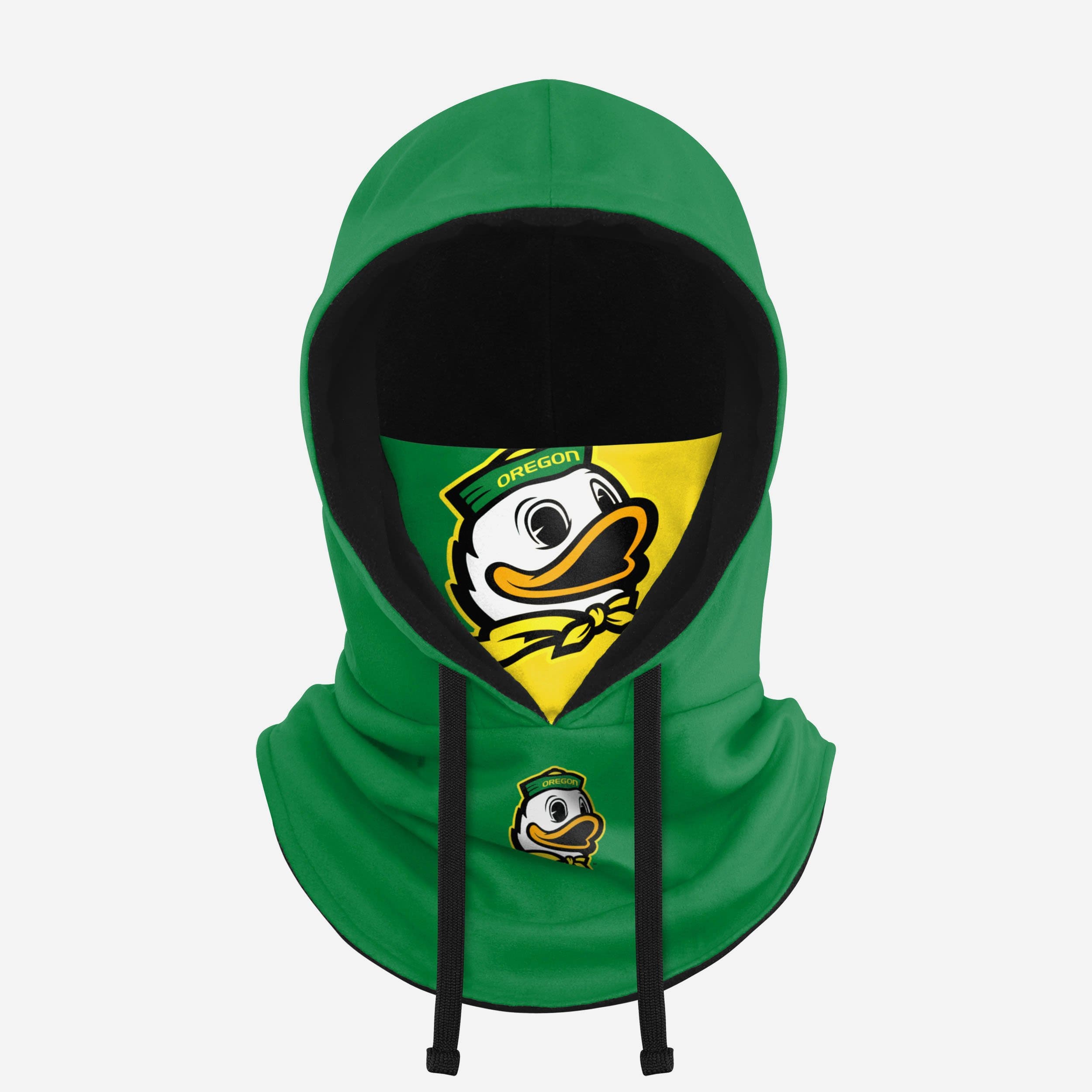 Oregon Ducks Drawstring Hooded Gaiter Fan Gear For Men And Women