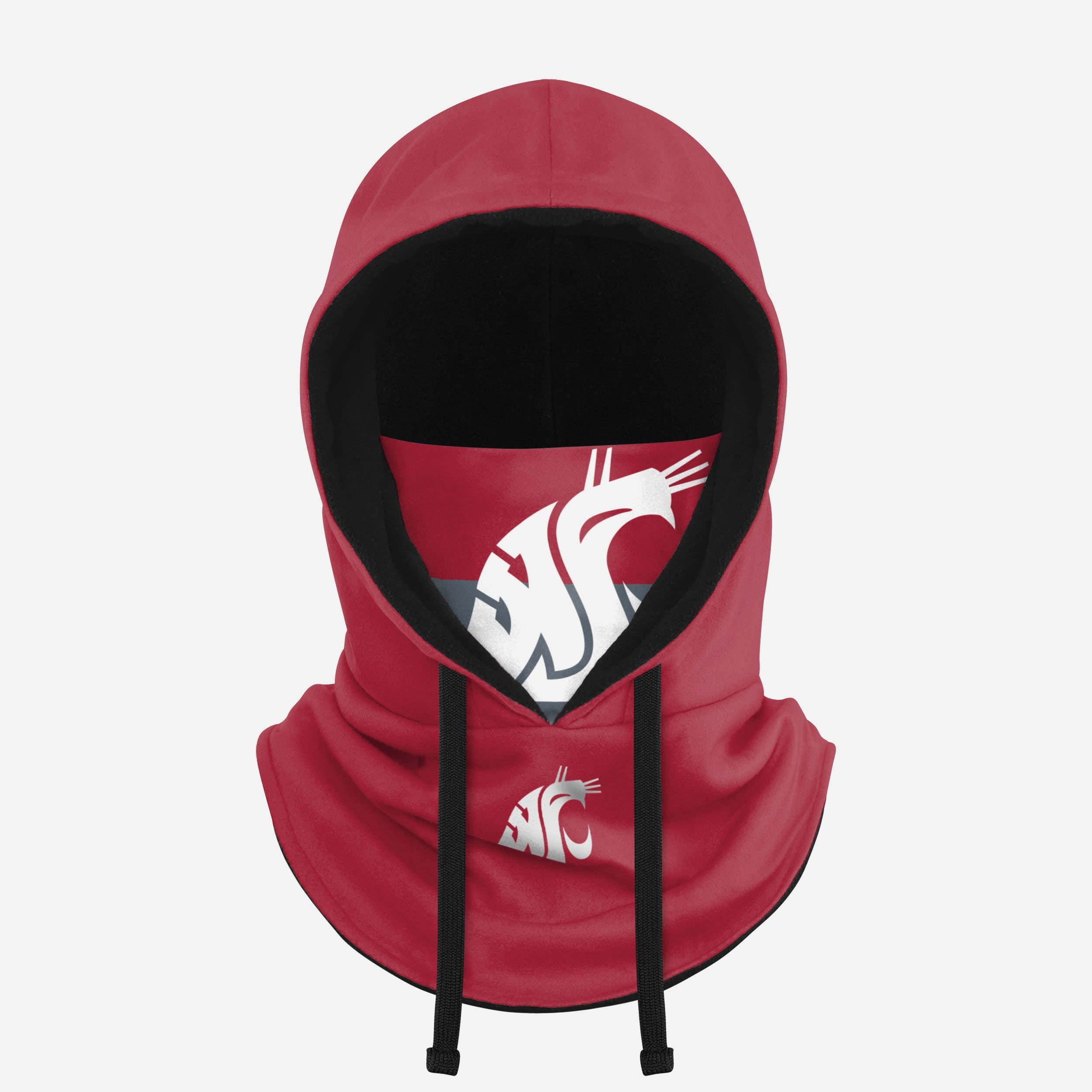 Washington State Cougars Drawstring Hooded Gaiter Fan Gear For Men And Women