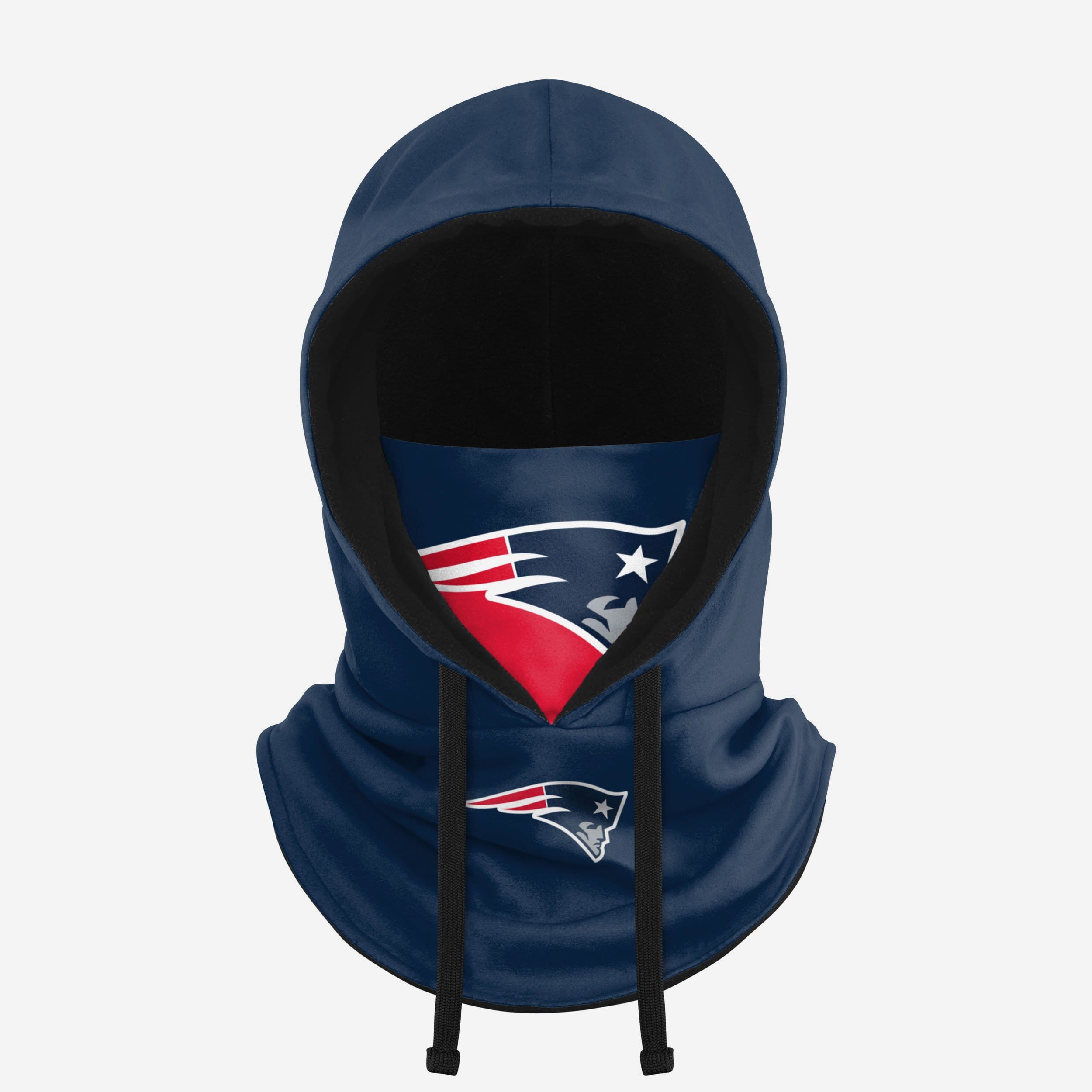 New England Patriots Drawstring Hooded Gaiter Fan Gear For Men And Women