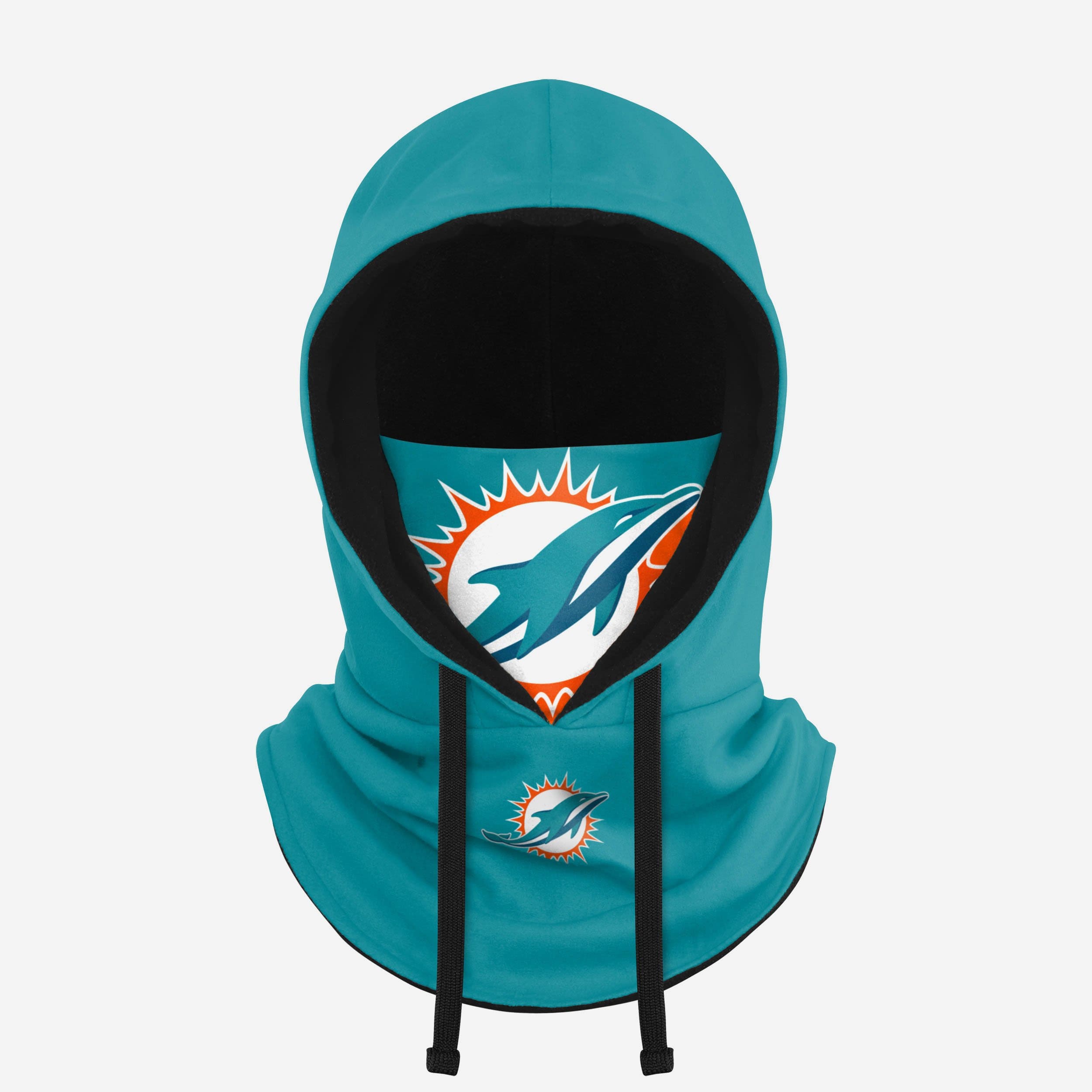 Miami Dolphins Football Drawstring Hooded Gaiter Fan Gear For Men And Women