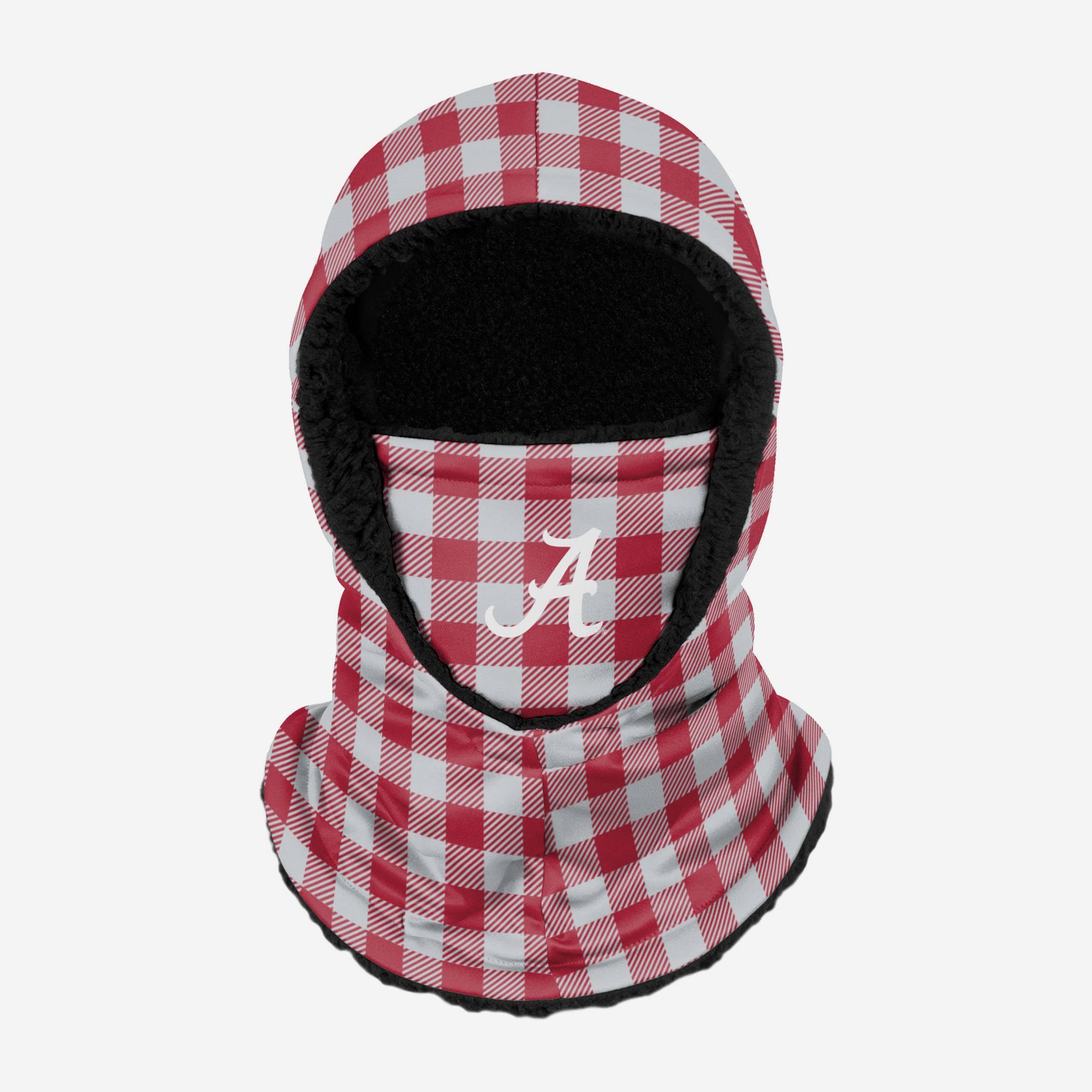 Alabama Crimson Tide Ncaa Plaid Hooded Gaiter Fan Gear For Men And Women