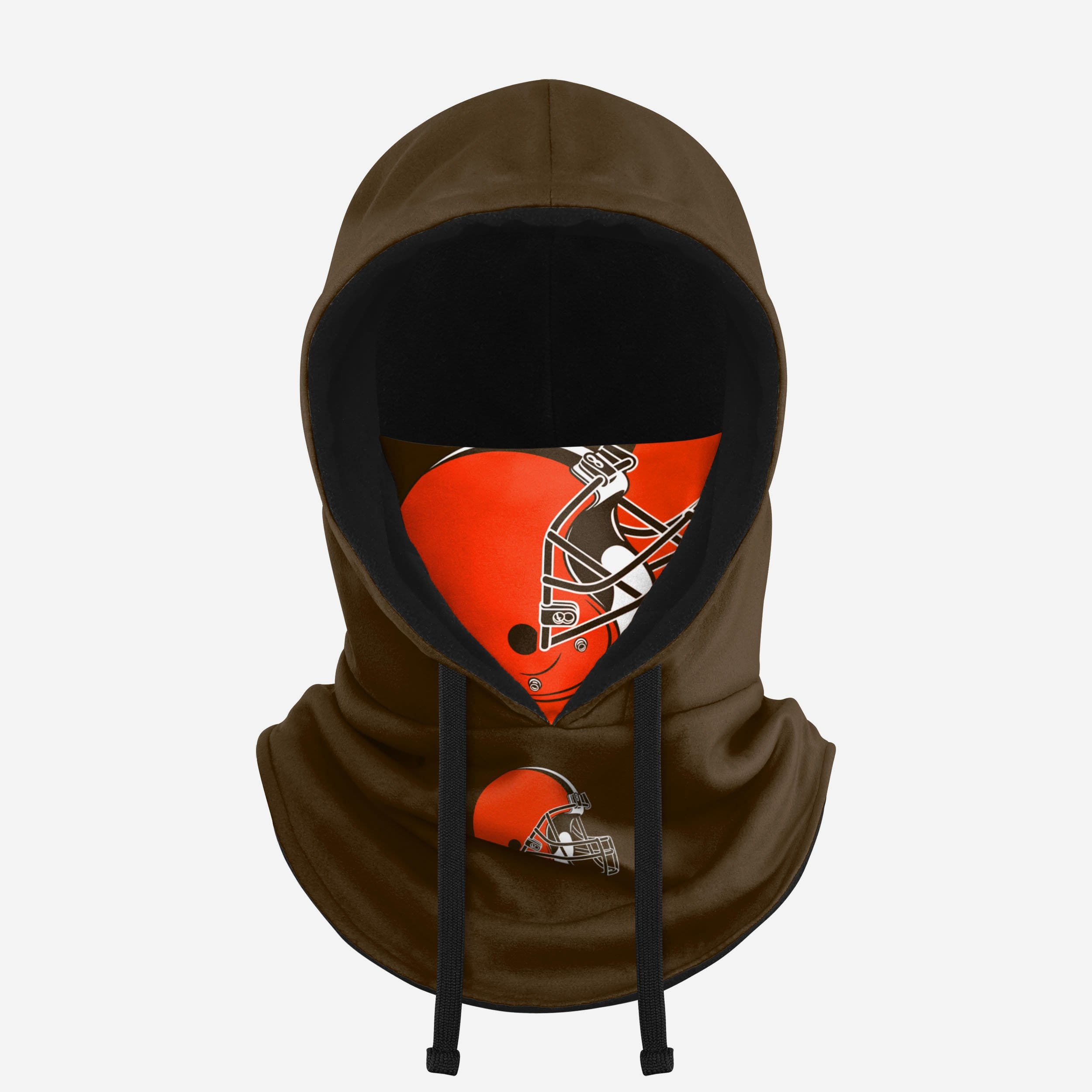 Cleveland Browns Nfl Drawstring Hooded Gaiter Fan Gear For Men And Women
