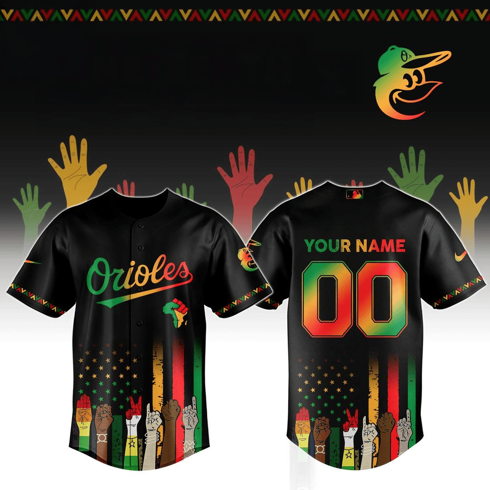Custom Baltimore Orioles MLB x Juneteenth Freedom Day Baseball Jersey For Men And Women