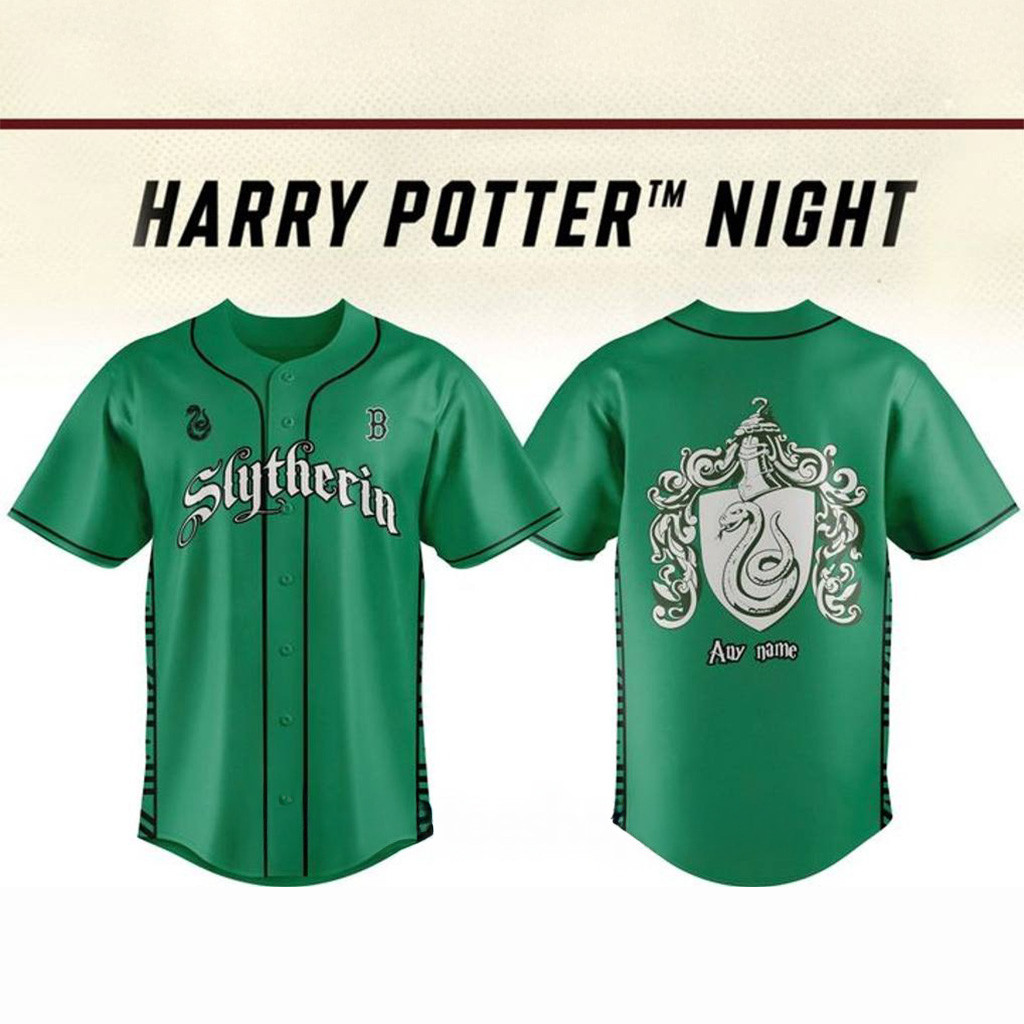Custom Boston Red Sox x Harry Potter Night Baseball Jersey