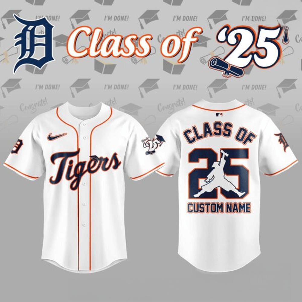 Custom Number 25 Detroit Tigers Class Of 2025 Special Baseball Jersey