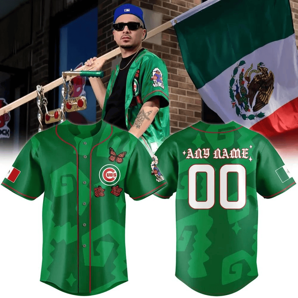 Custom Chicago Cubs X Mexico Heritage Night Baseball Jersey For Men And Women