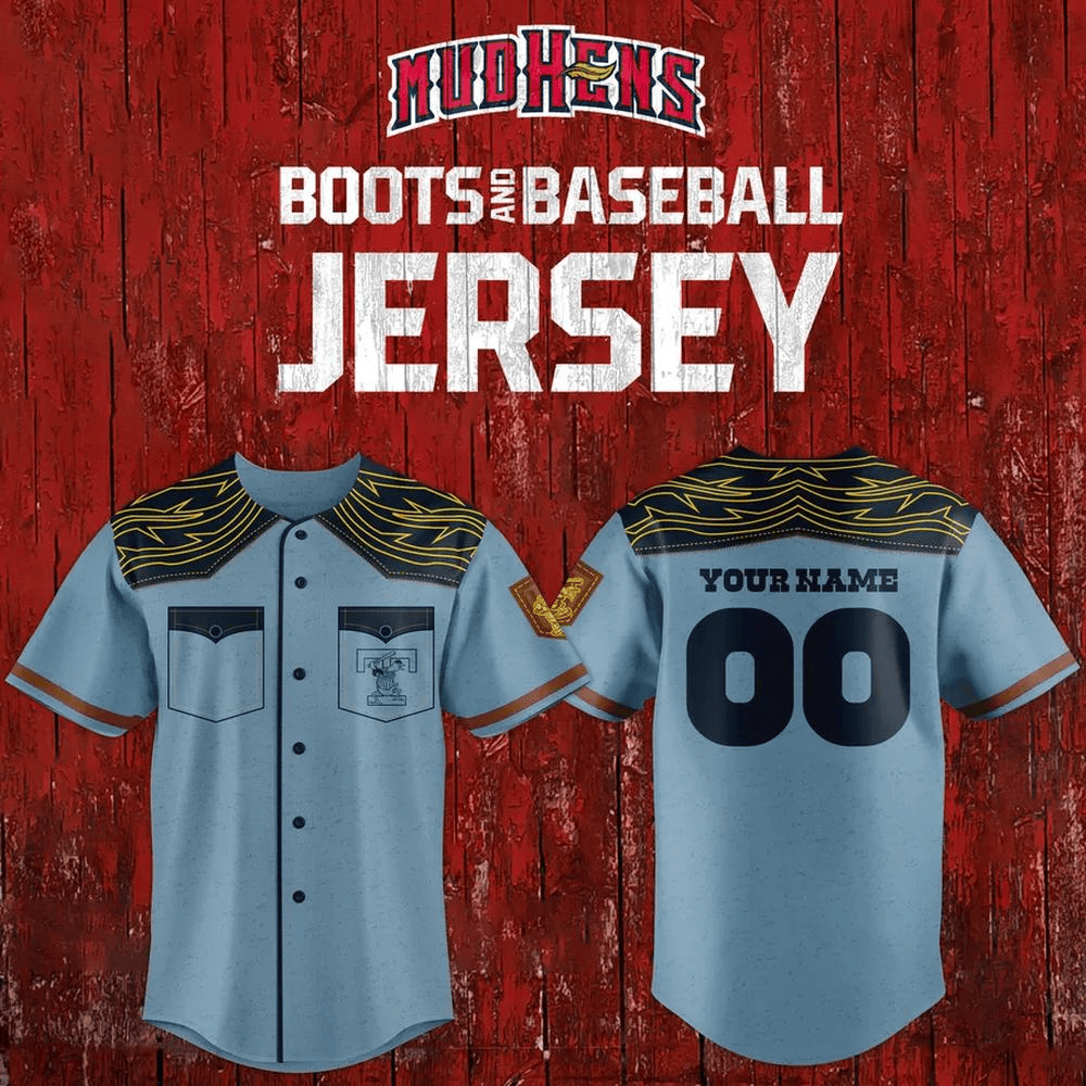 Toledo Mud Hens Boots And Baseball Weekend Baseball Jersey Custom