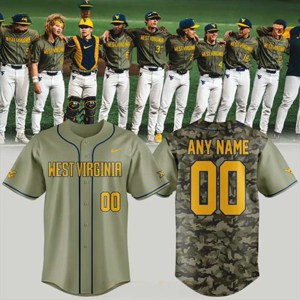 West Virginia Mountaineers 2025 Armed Forces Jersey Custom