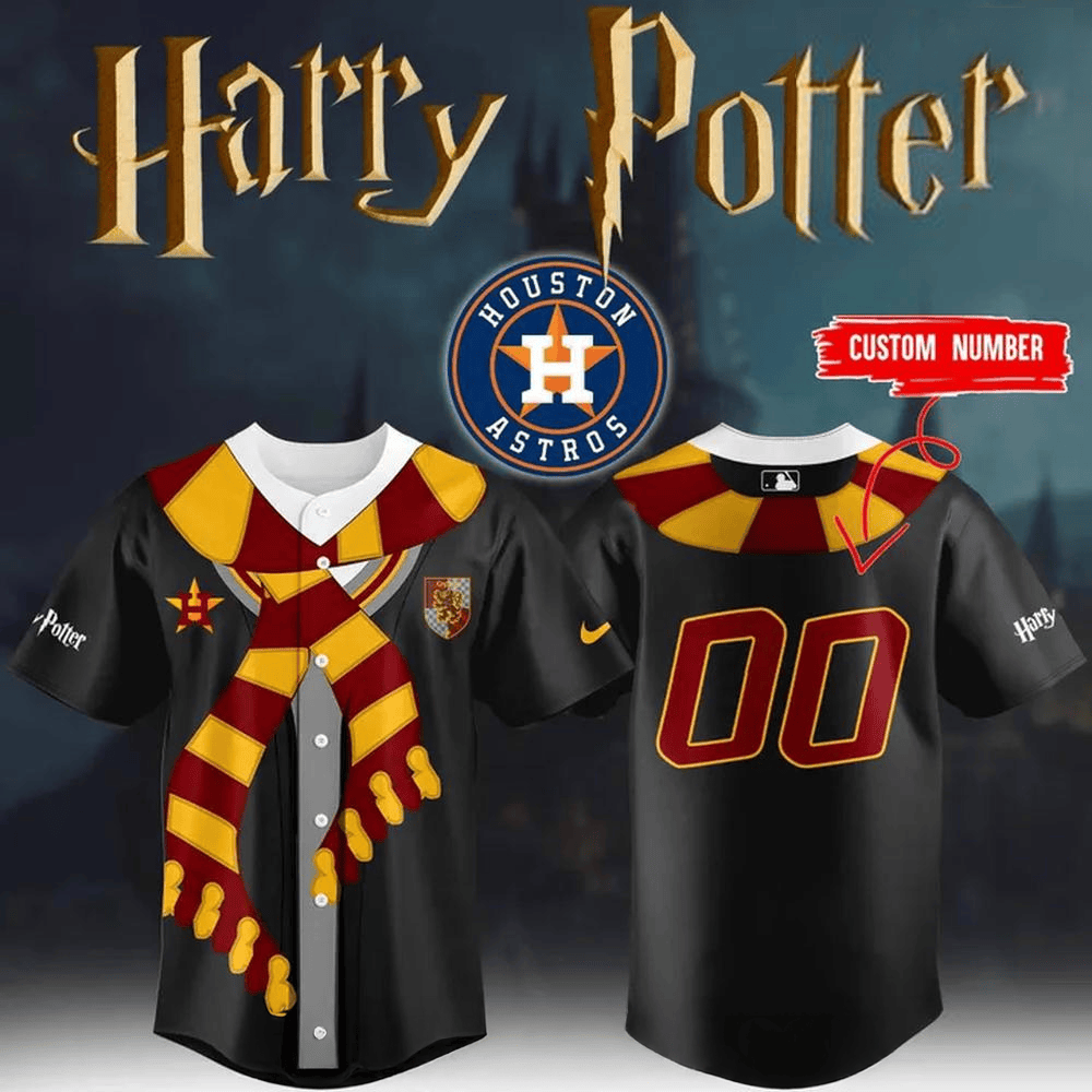 Custom Houston Astros x Harry Potter Baseball Jersey For Men And Women